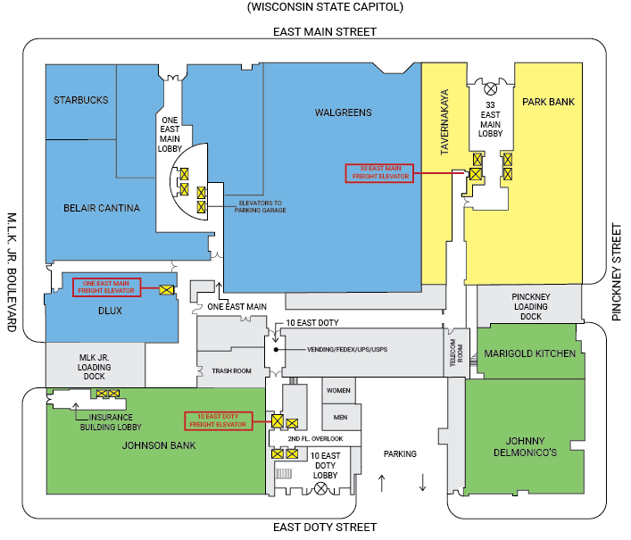 ULI Block 89 Service Core Map