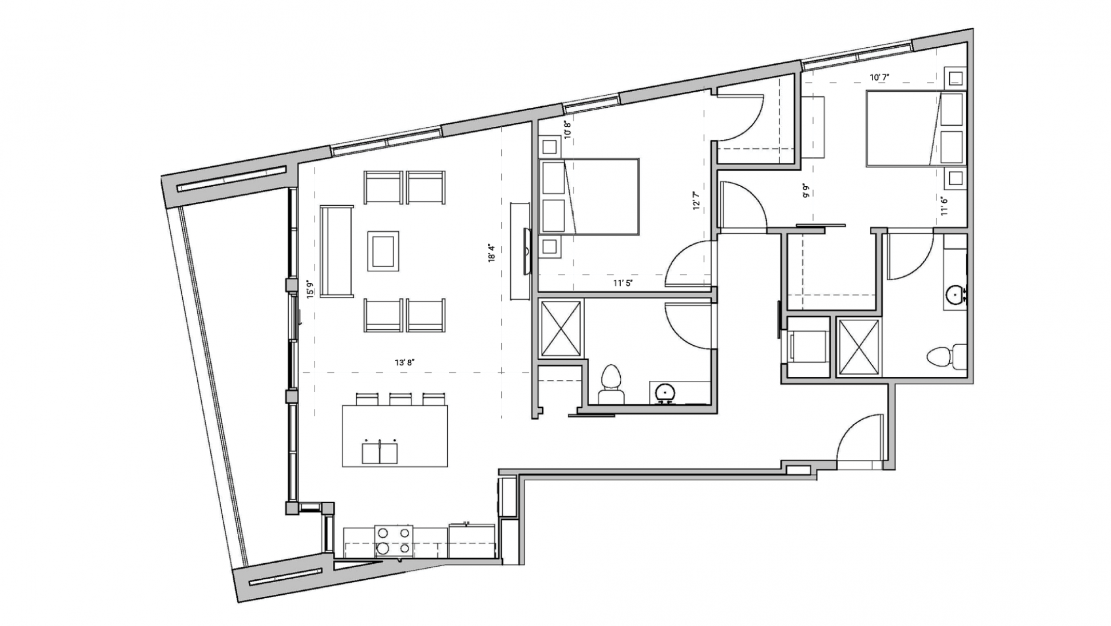 ULI Seven27 102 - Two Bedroom, Two Bathroom