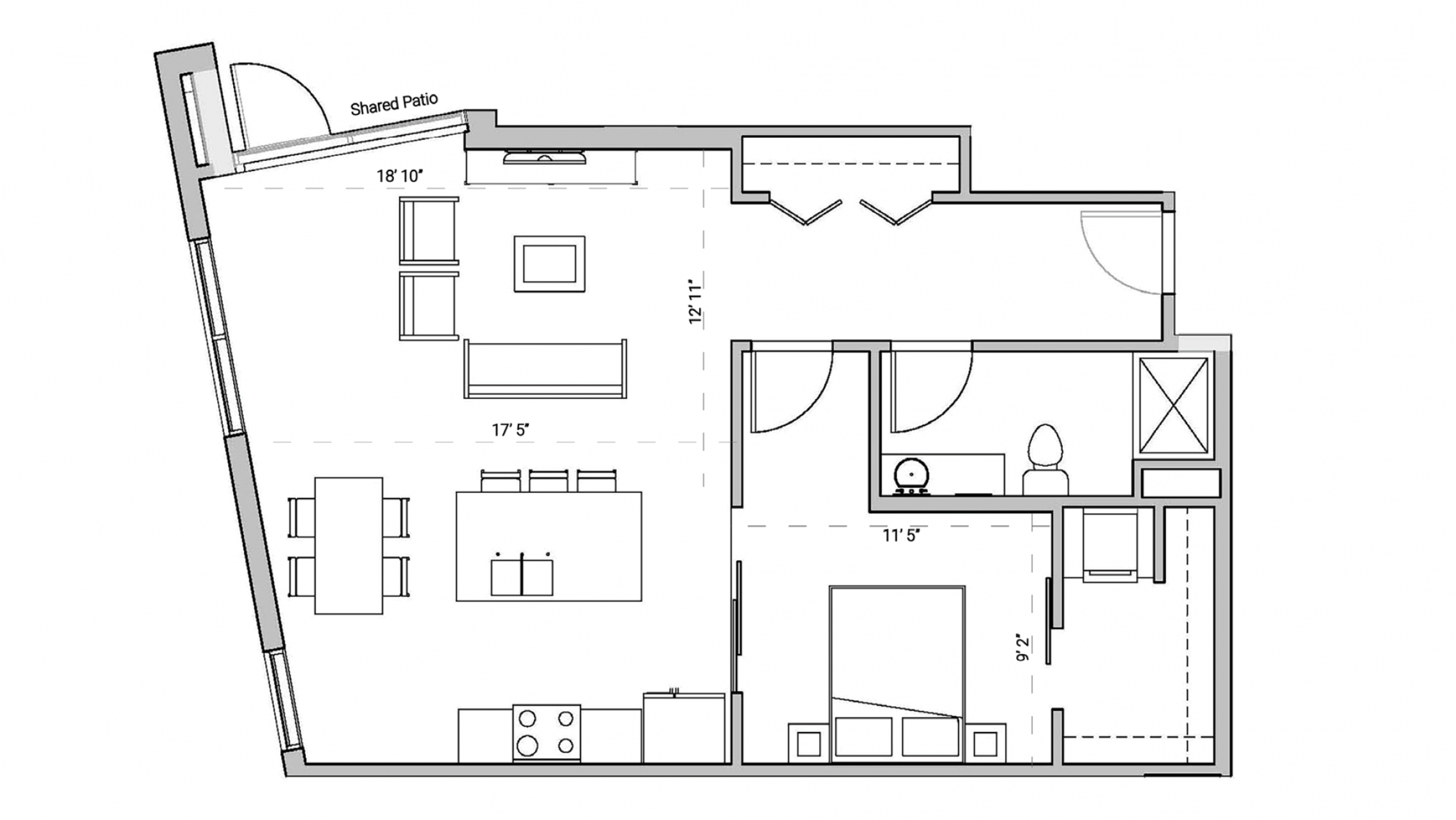 ULI Seven27 106 - One Bedroom, One Bathroom