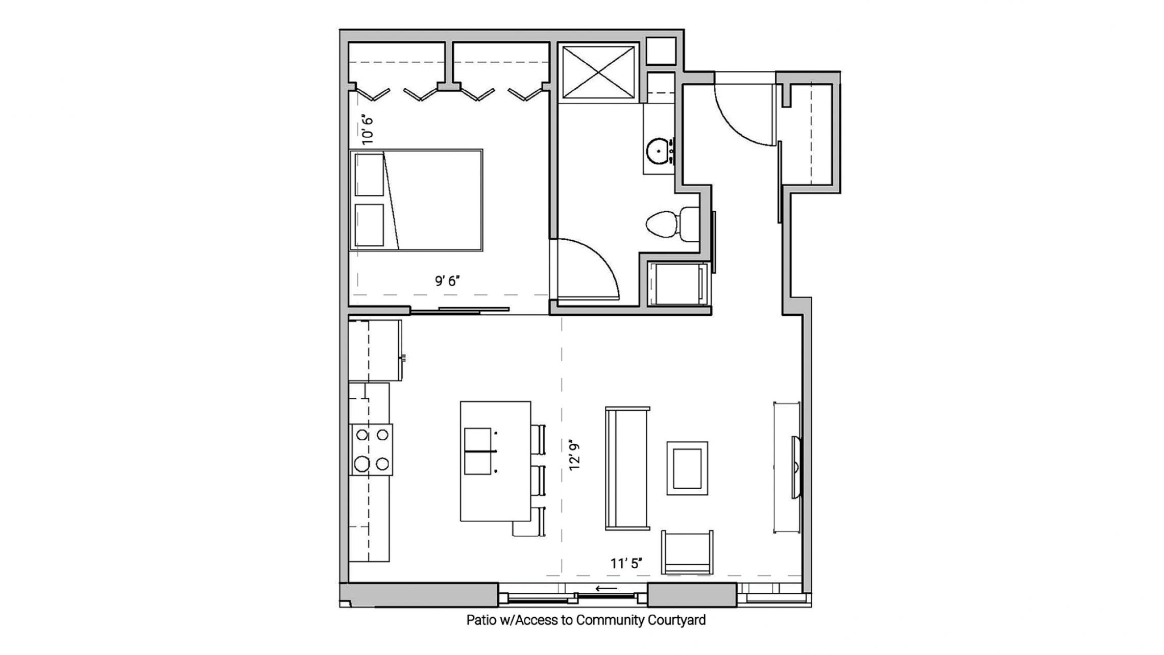 ULI Seven27 113 - One Bedroom, One Bathroom