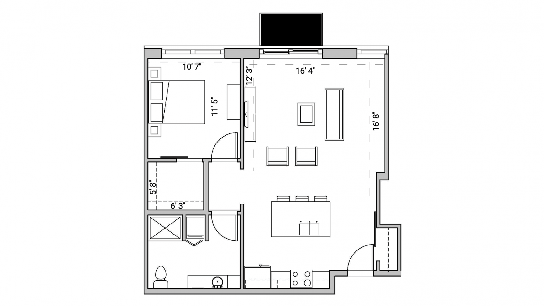 ULI Seven27 114 - One Bedroom, One Bathroom