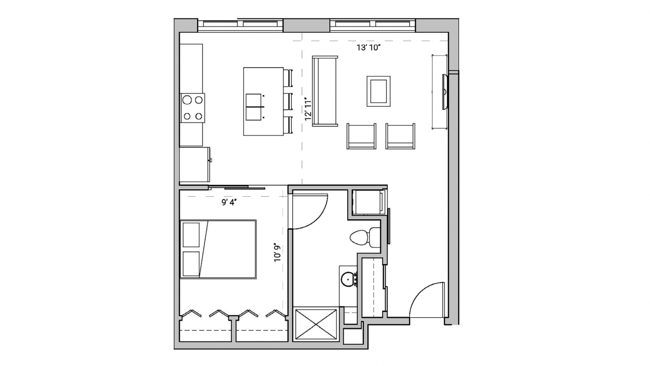 ULI Seven27 118 - One Bedroom, One Bathroom