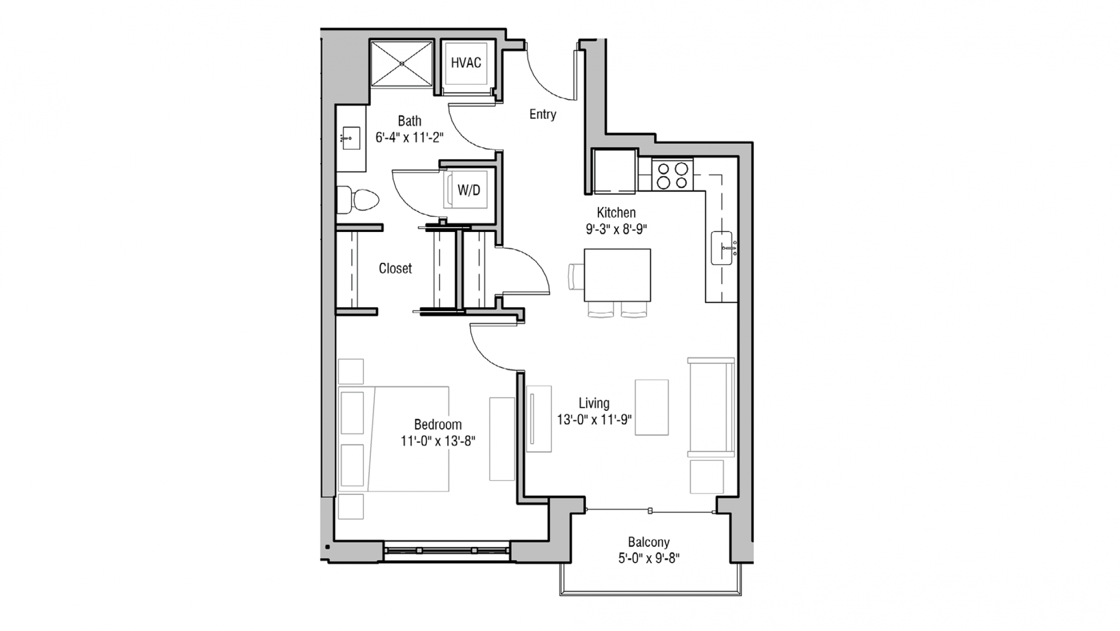 ULI 1722 Monroe 203 - One Bedroom, One Bathroom