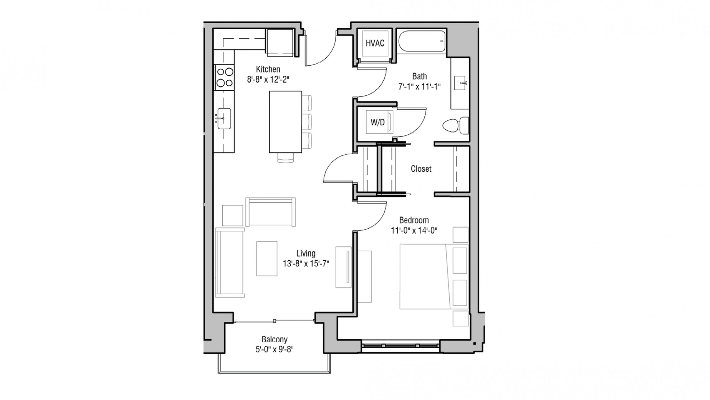 ULI 1722 Monroe 215 - One Bedroom, One Bathroom