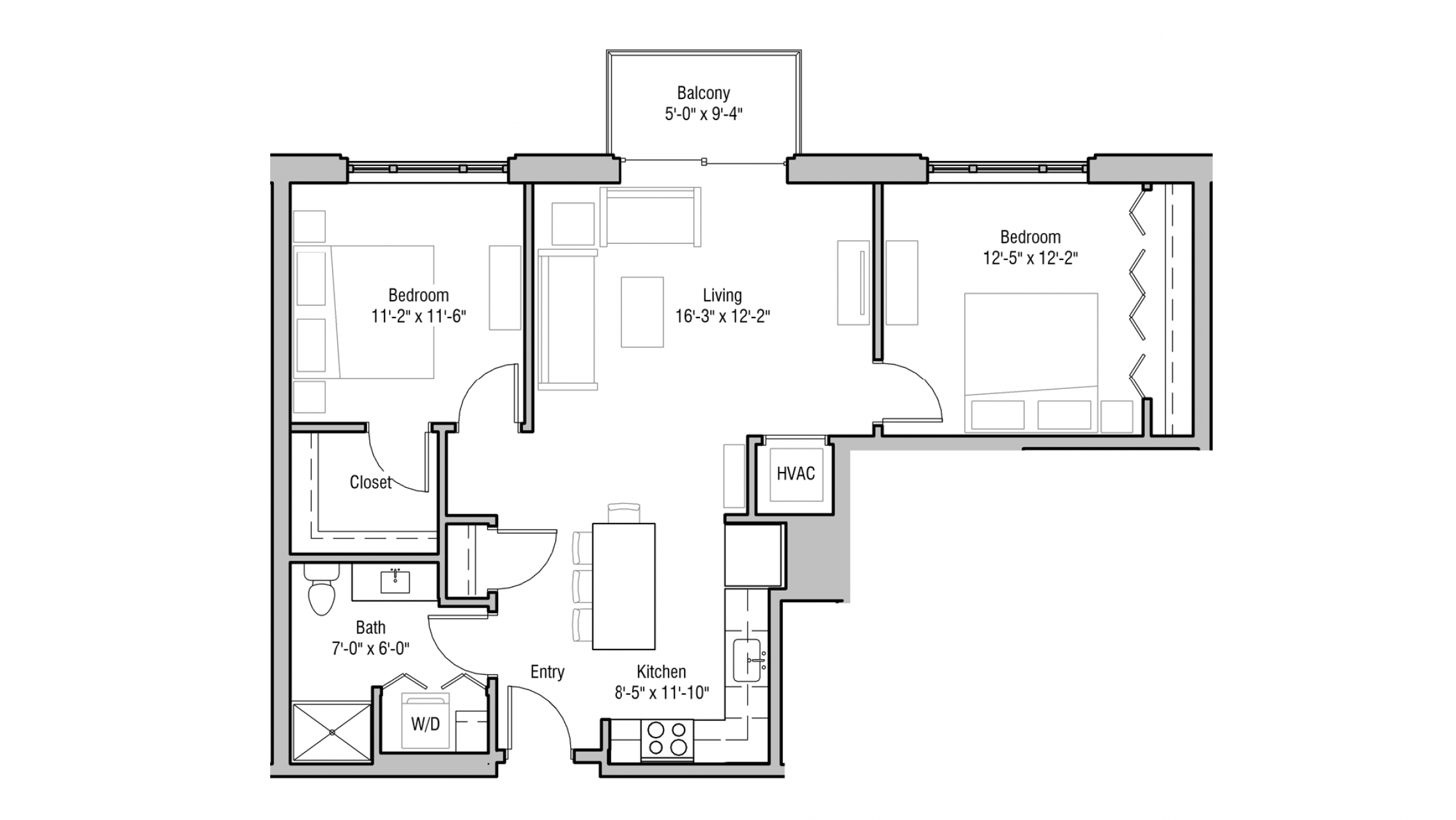 ULI 1722 Monroe 312 - Two Bedroom, Two Bathroom