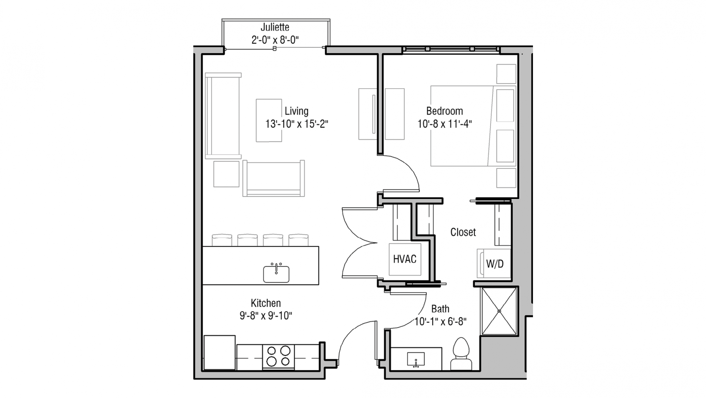 ULI 1722 Monroe 508 - One Bedroom, One Bathroom