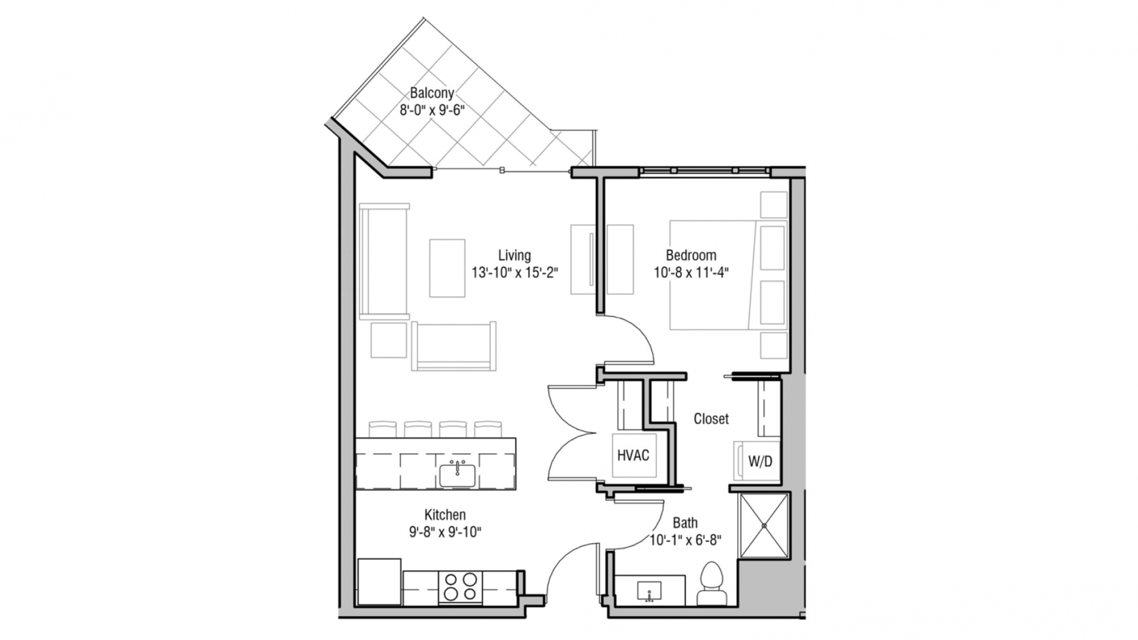 ULI 1722 Monroe 512 - One Bedroom, One Bathroom