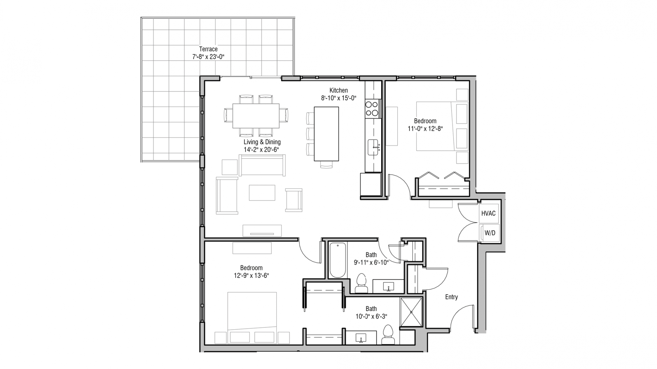 ULI 1722 Monroe 520 - Two Bedroom, Two Bathroom