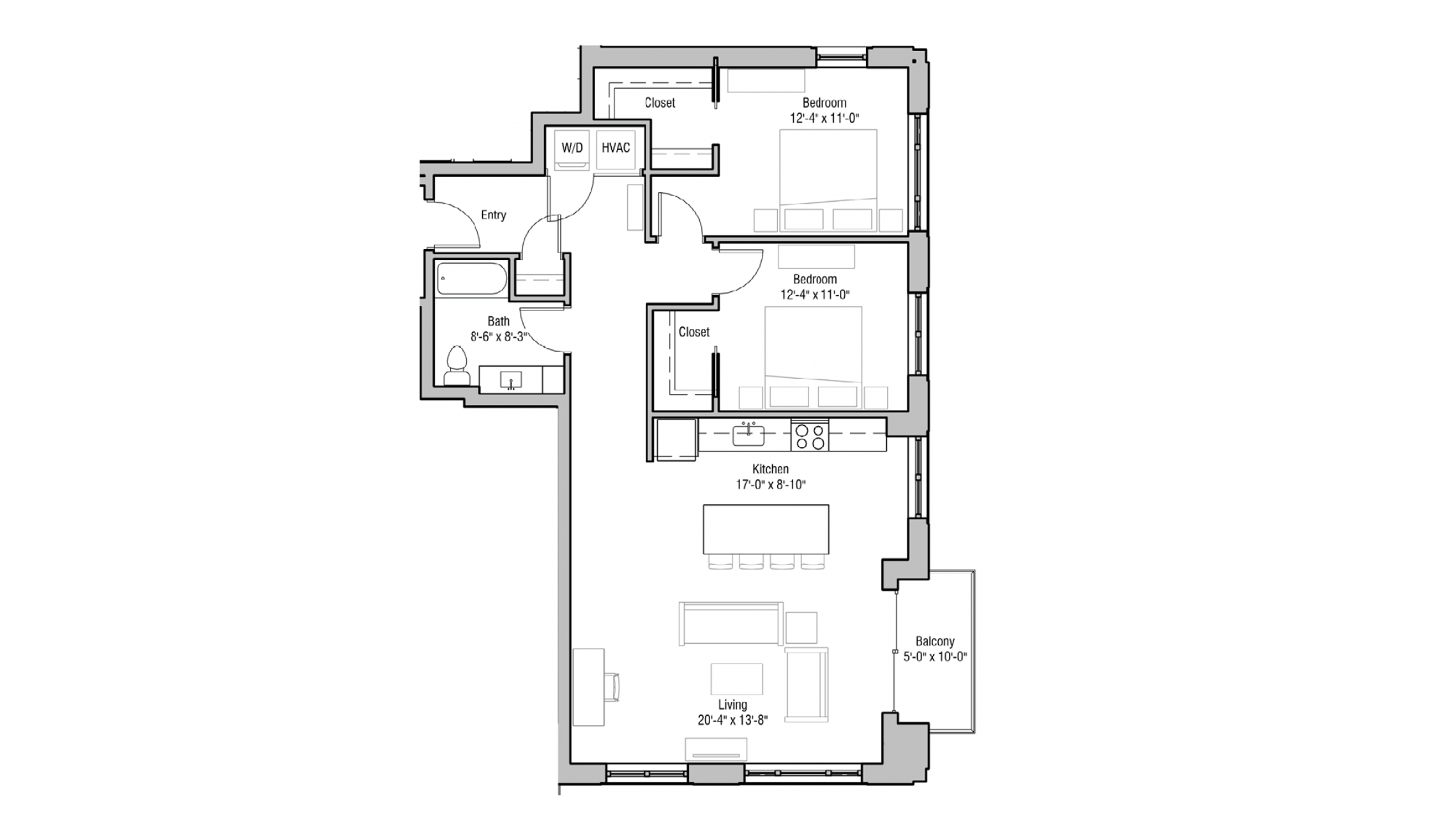 ULI 1722 Monroe 401 - Two Bedroom, Two Bathroom