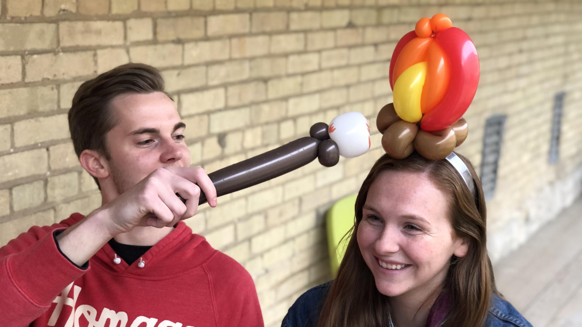 Residents enjoying ULI's second annual tailgate during the Wisconsin Badgers Football Game