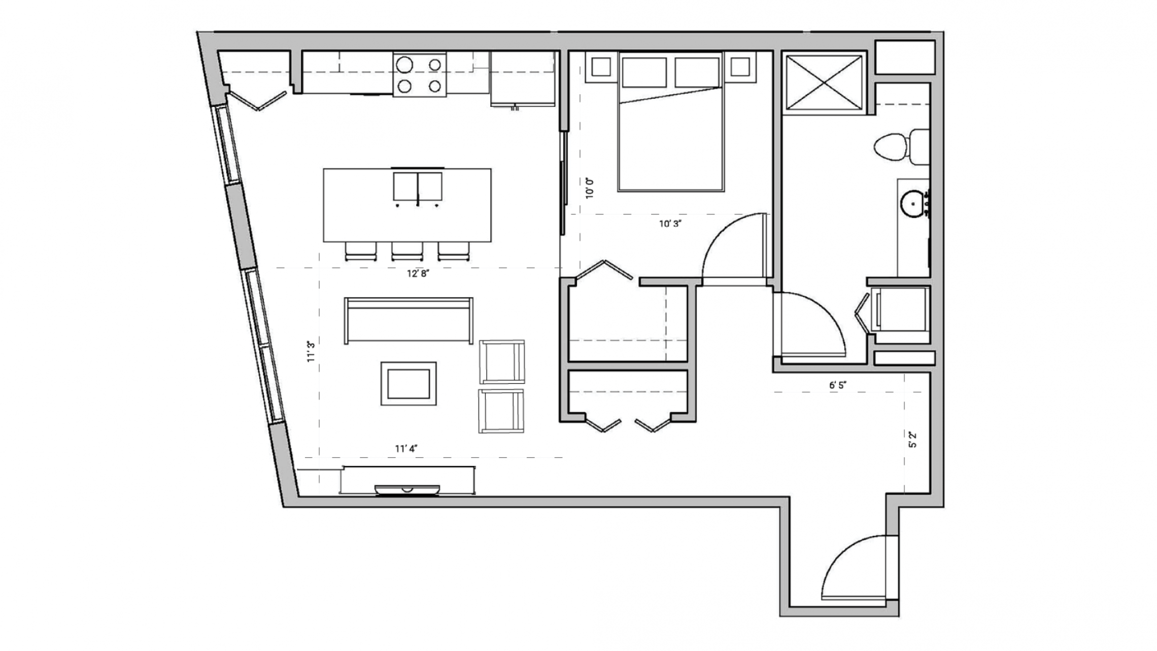 ULI Seven27 204 - One Bedroom, One Bathroom