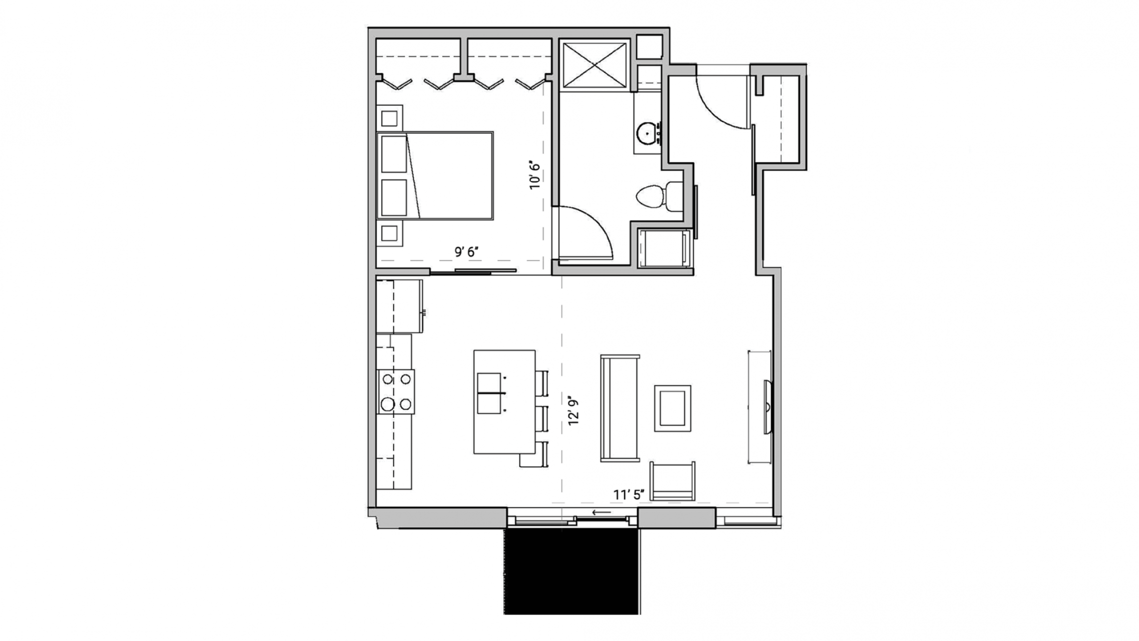 ULI Seven27 213 - One Bedroom, One Bathroom