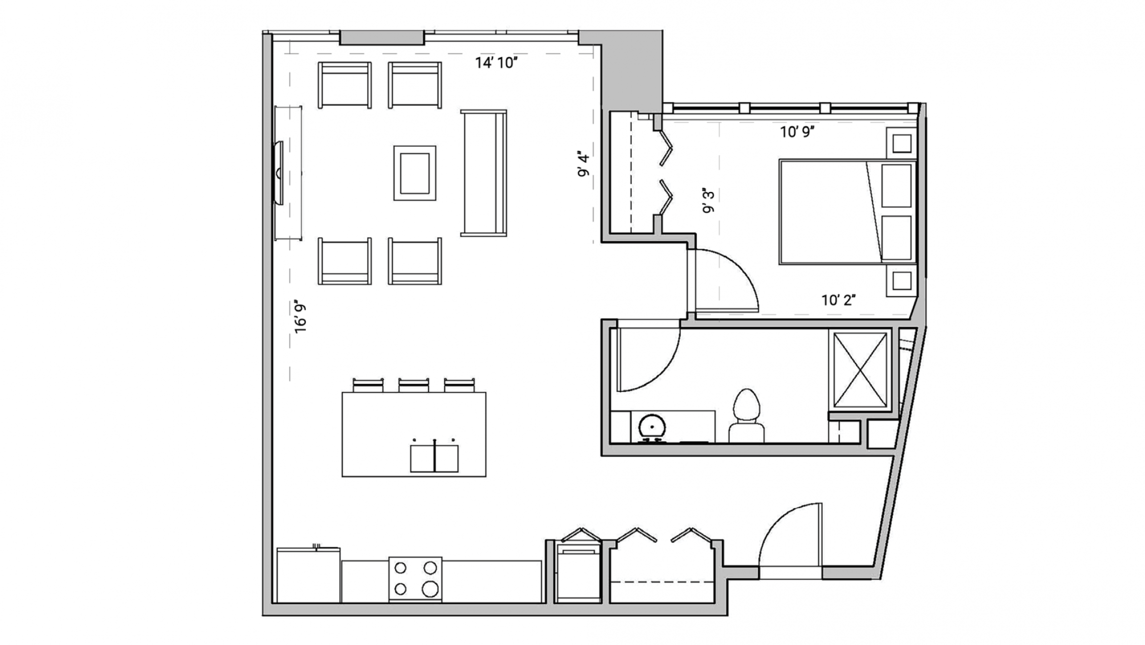 ULI Seven27 218 - One Bedroom, One Bathroom