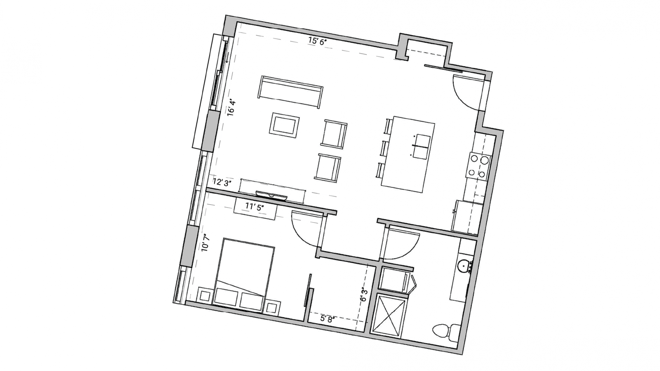 ULI Seven27 231 - One Bedroom, One Bathroom