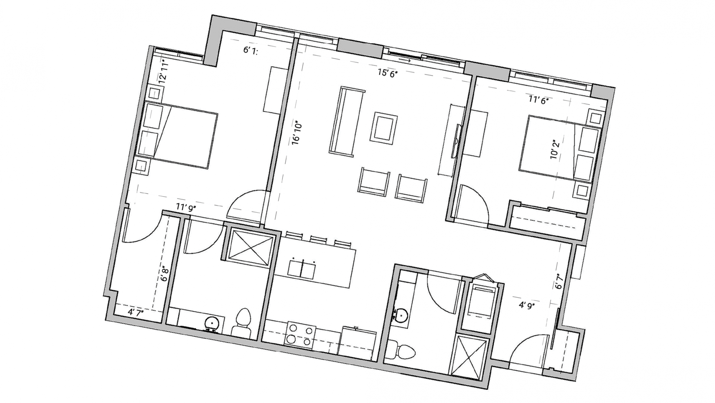 ULI Seven27 237 - Two Bedroom, Two Bathroom