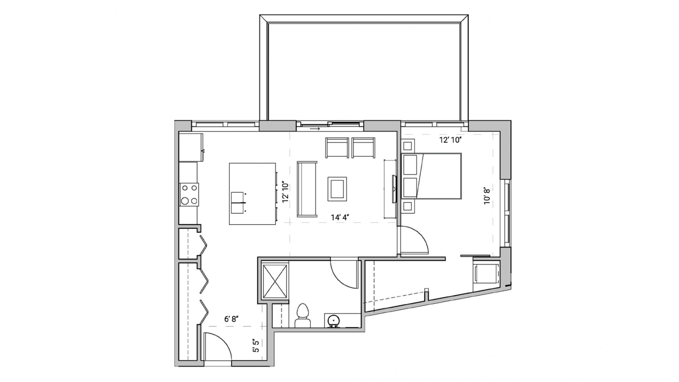 ULI Seven27 310 - One Bedroom, One Bathroom