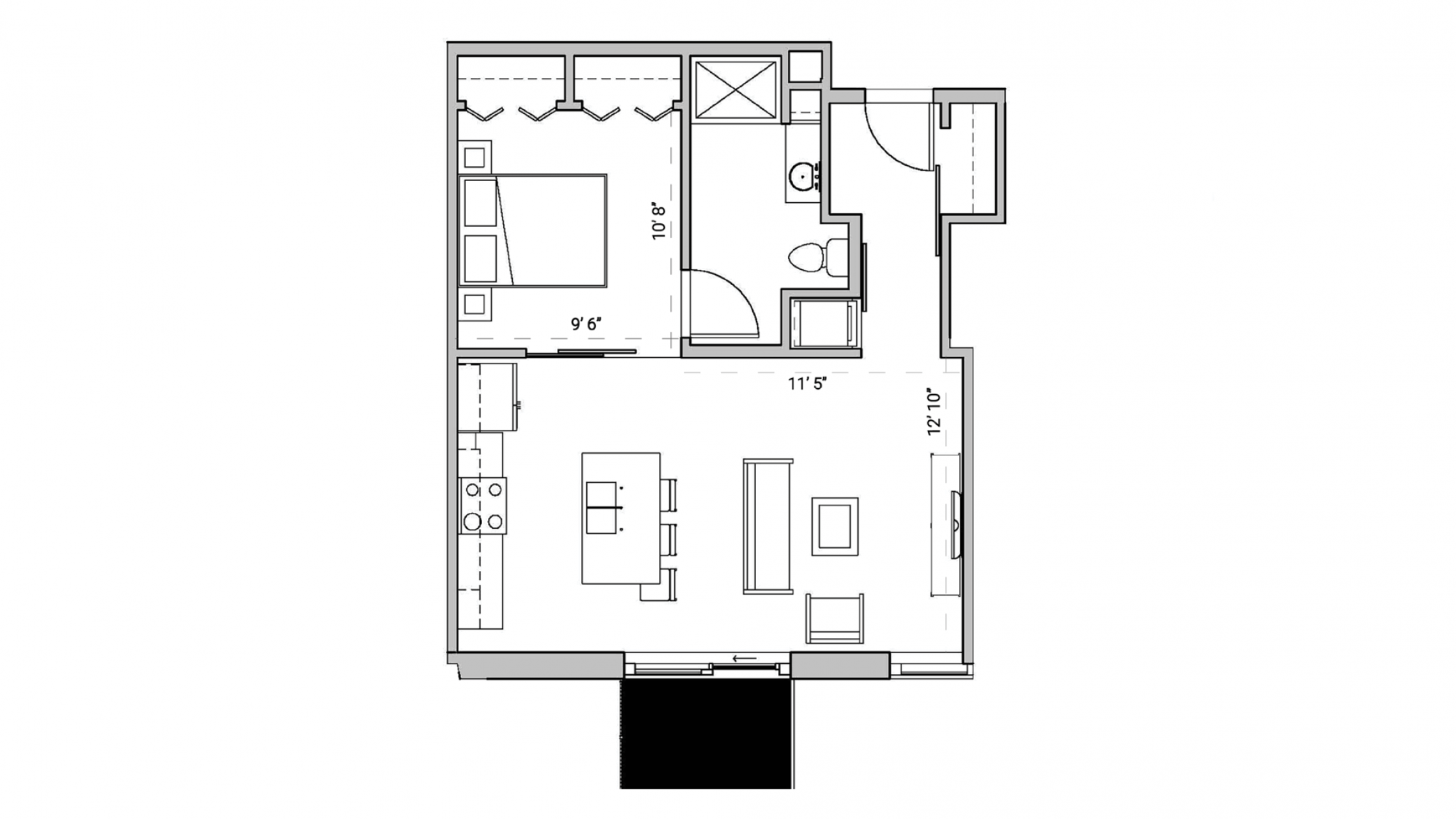 ULI Seven27 313 - One Bedroom, One Bathroom