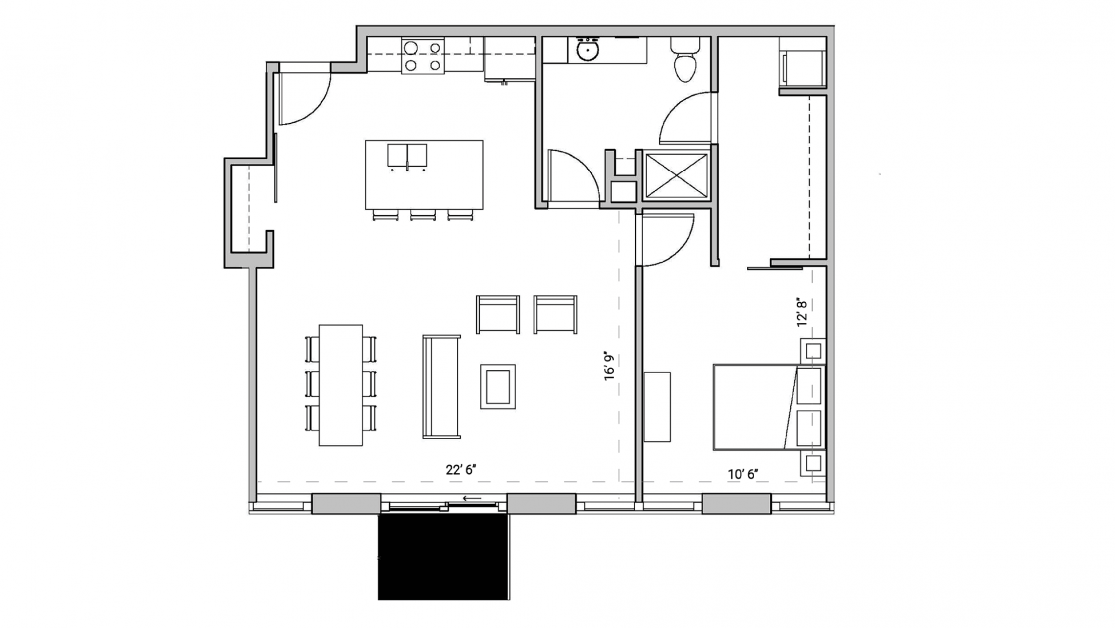 ULI Seven27 315 - One Bedroom, One Bathroom