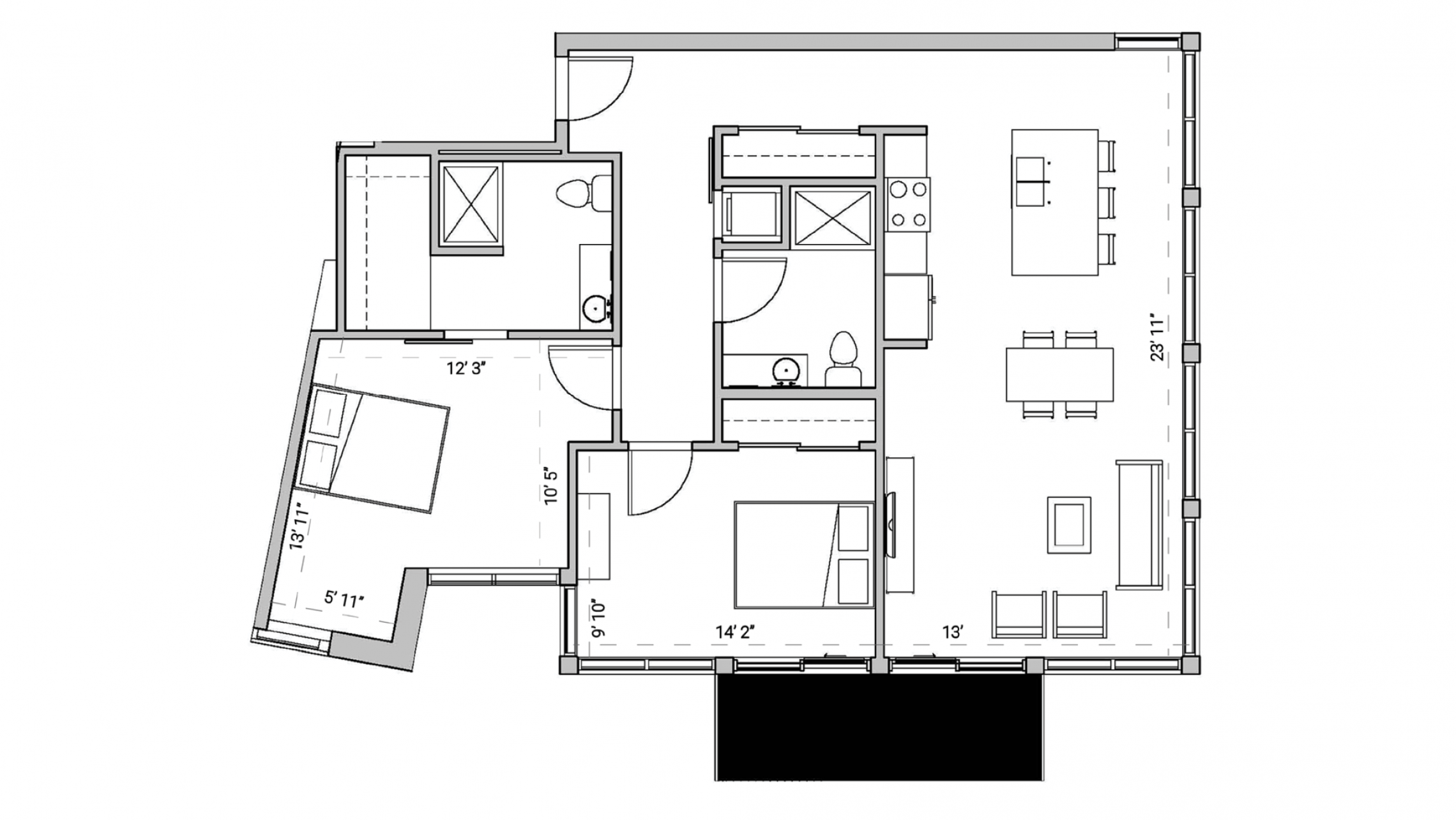 ULI Seven27 324 - Two Bedroom, Two Bathroom