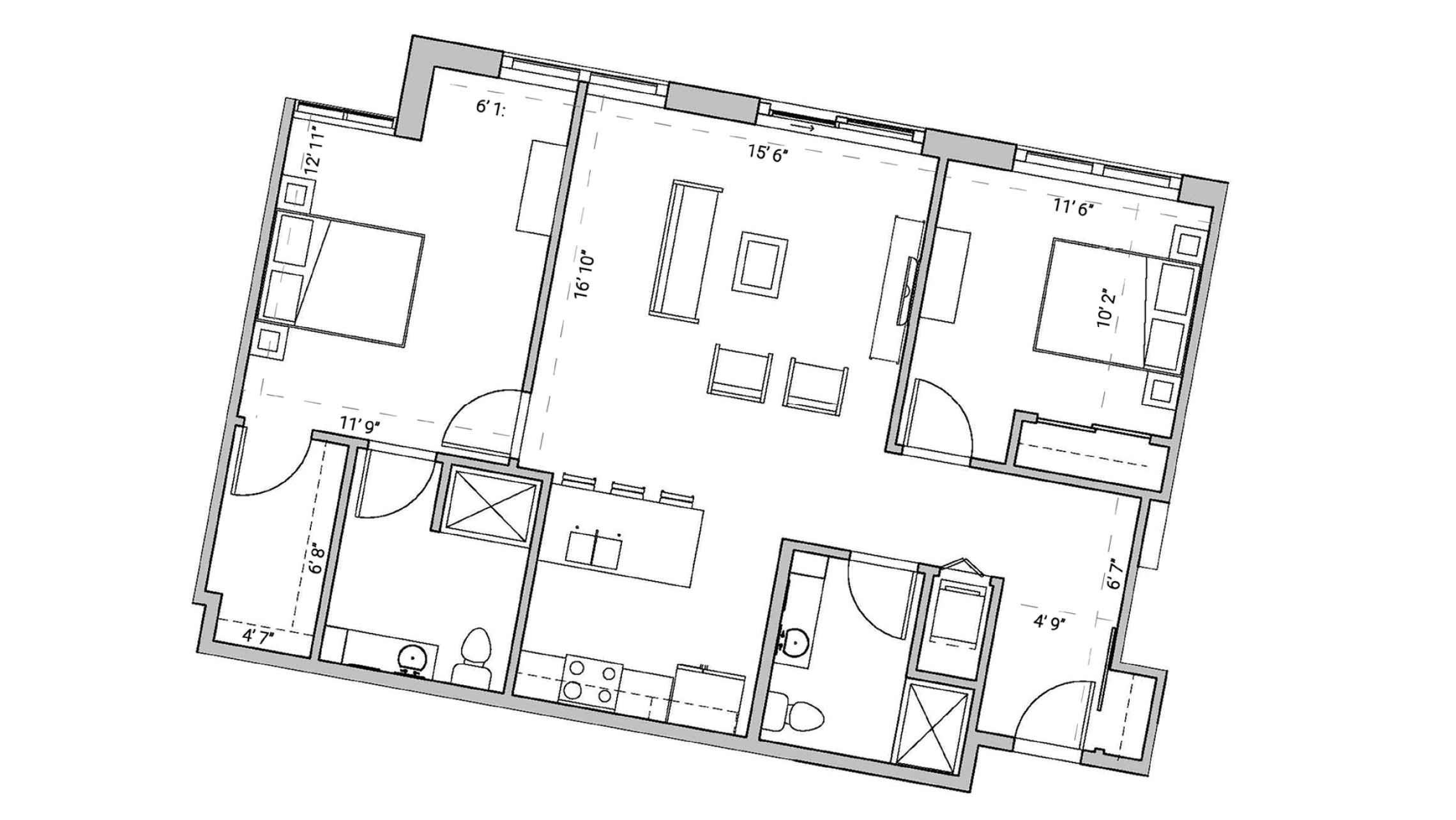 ULI Seven27 337 - Two Bedroom, Two Bathroom