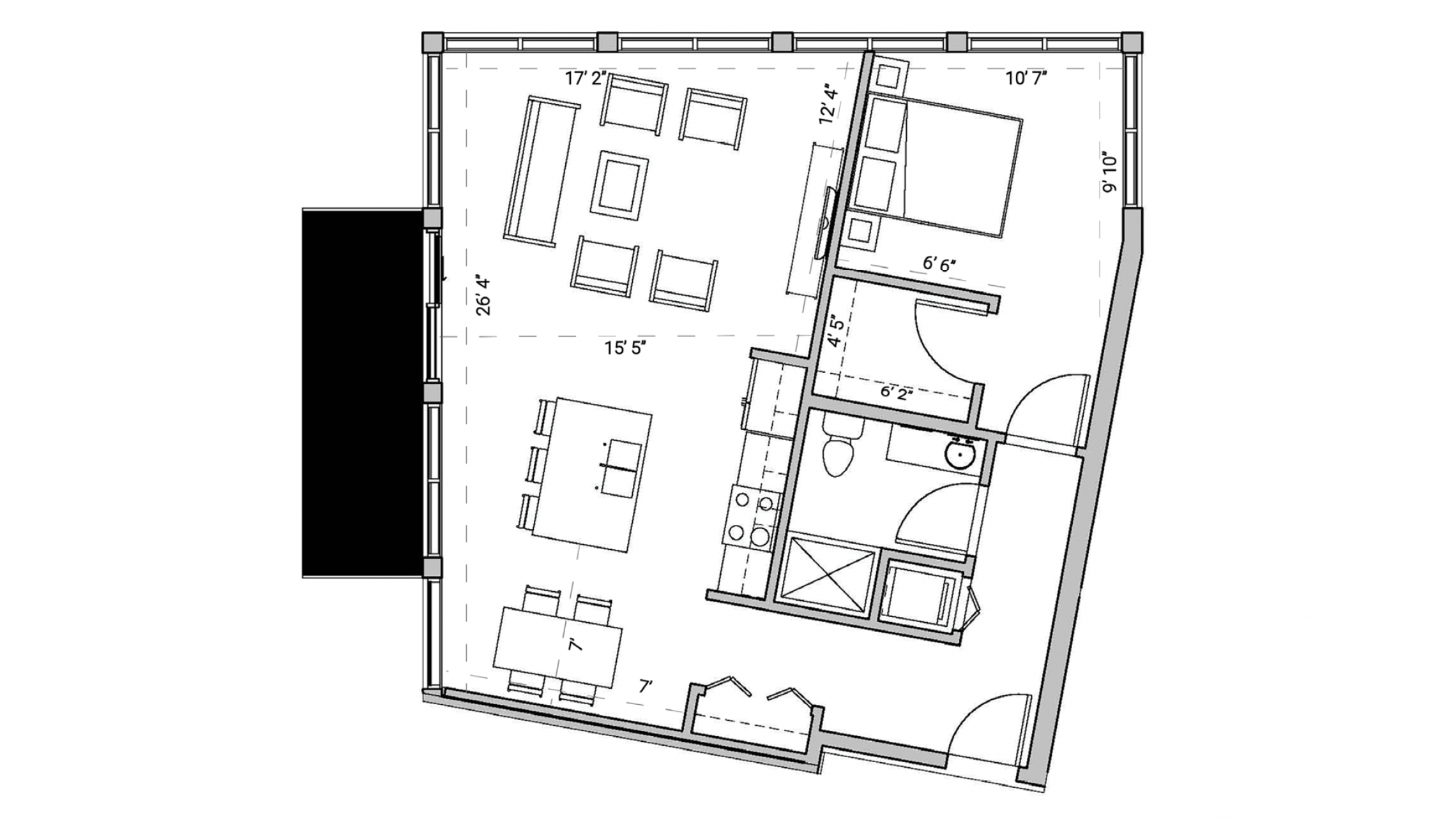 ULI Seven27 339 - One Bedroom, One Bathroom