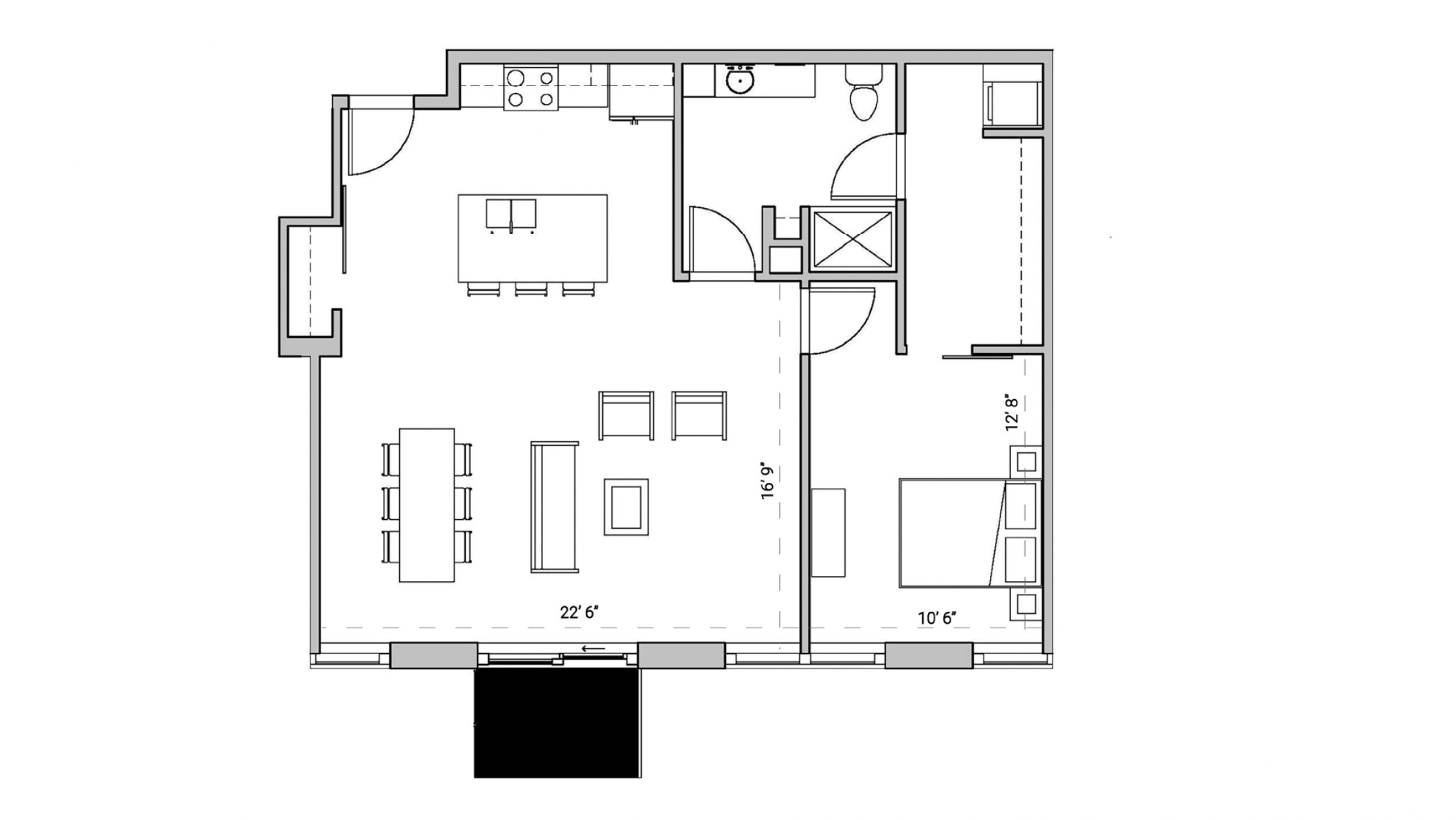 ULI Seven27 415 - One Bedroom, One Bathroom