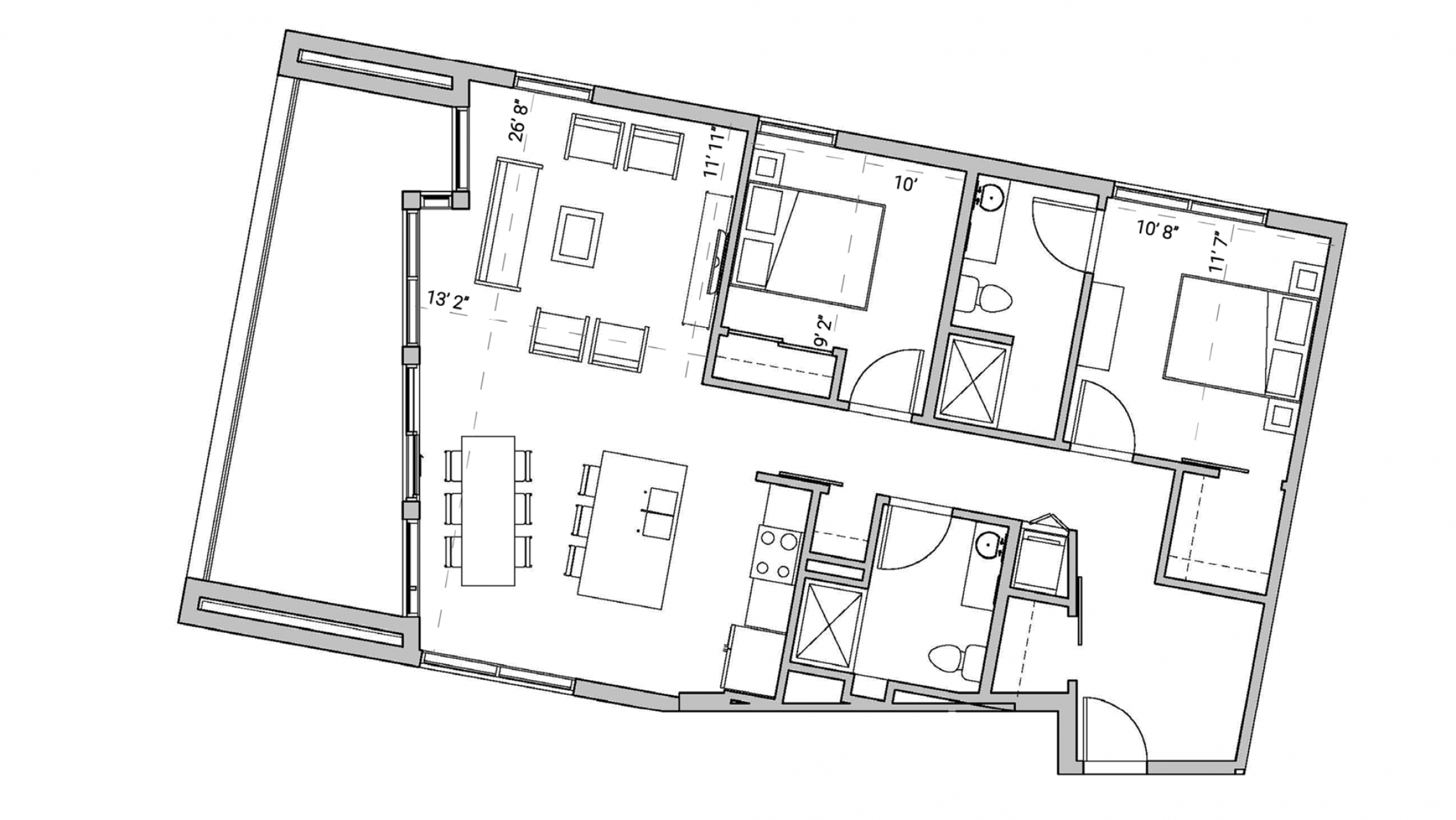 ULI Seven27 424 - Two Bedroom, Two Bathroom