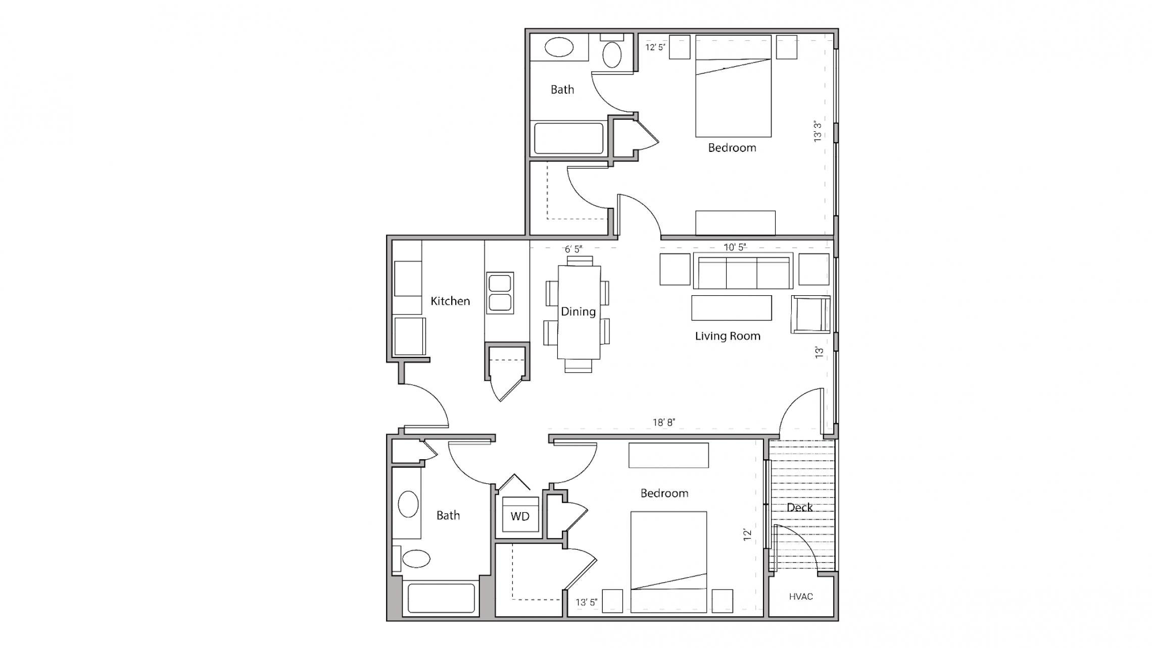 ULI City Place 101 - Two Bedroom, Two Bathroom