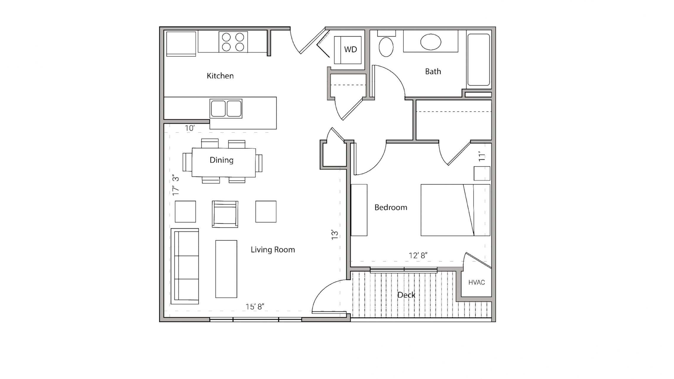 ULI City Place 103 - One Bedroom, One Bathroom