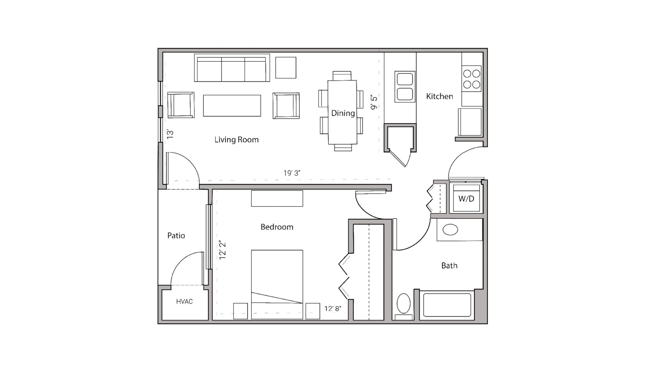 ULI City Place 105 - One Bedroom, One Bathroom