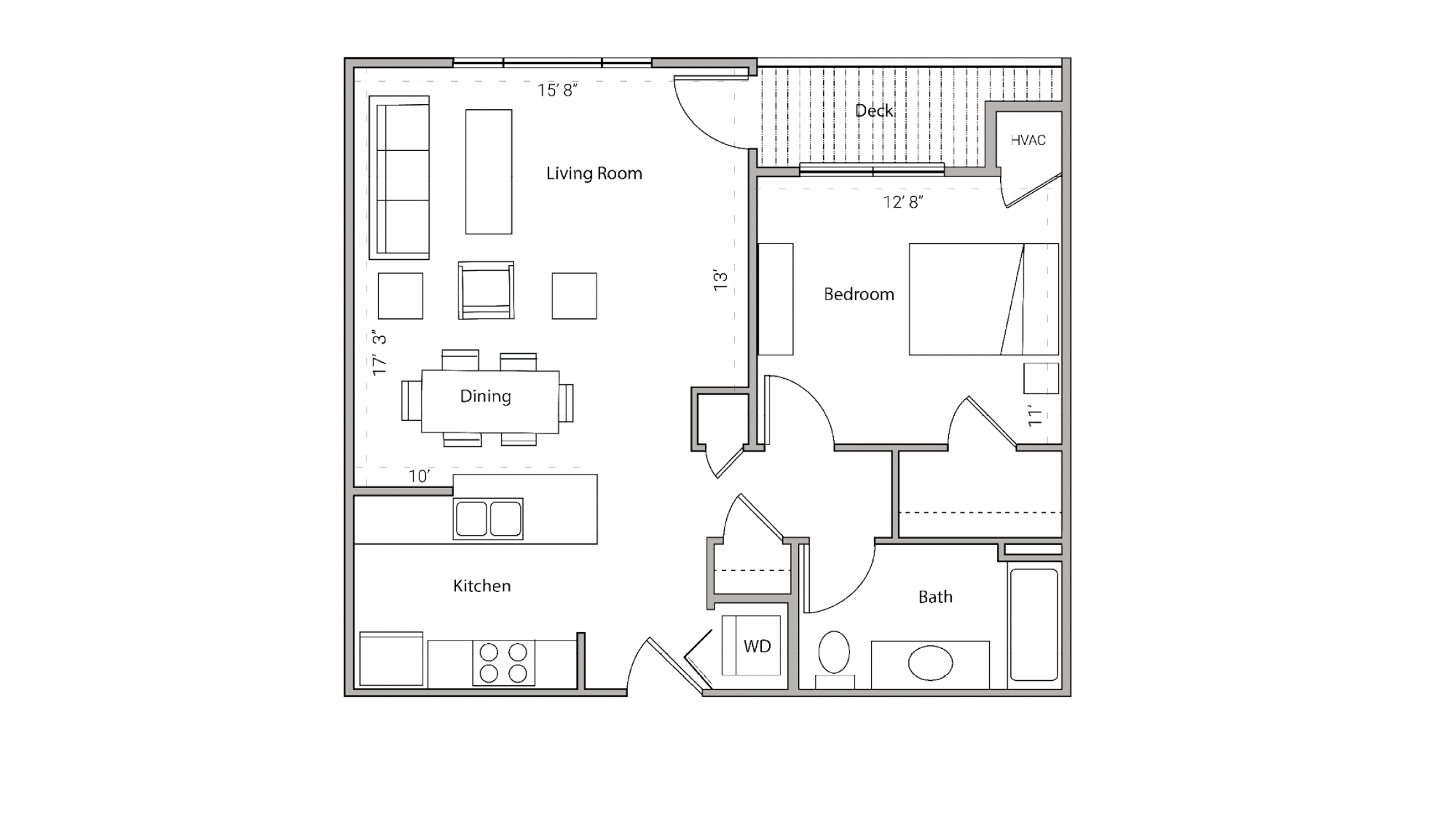 ULI City Place 108 - One Bedroom, One Bathroom