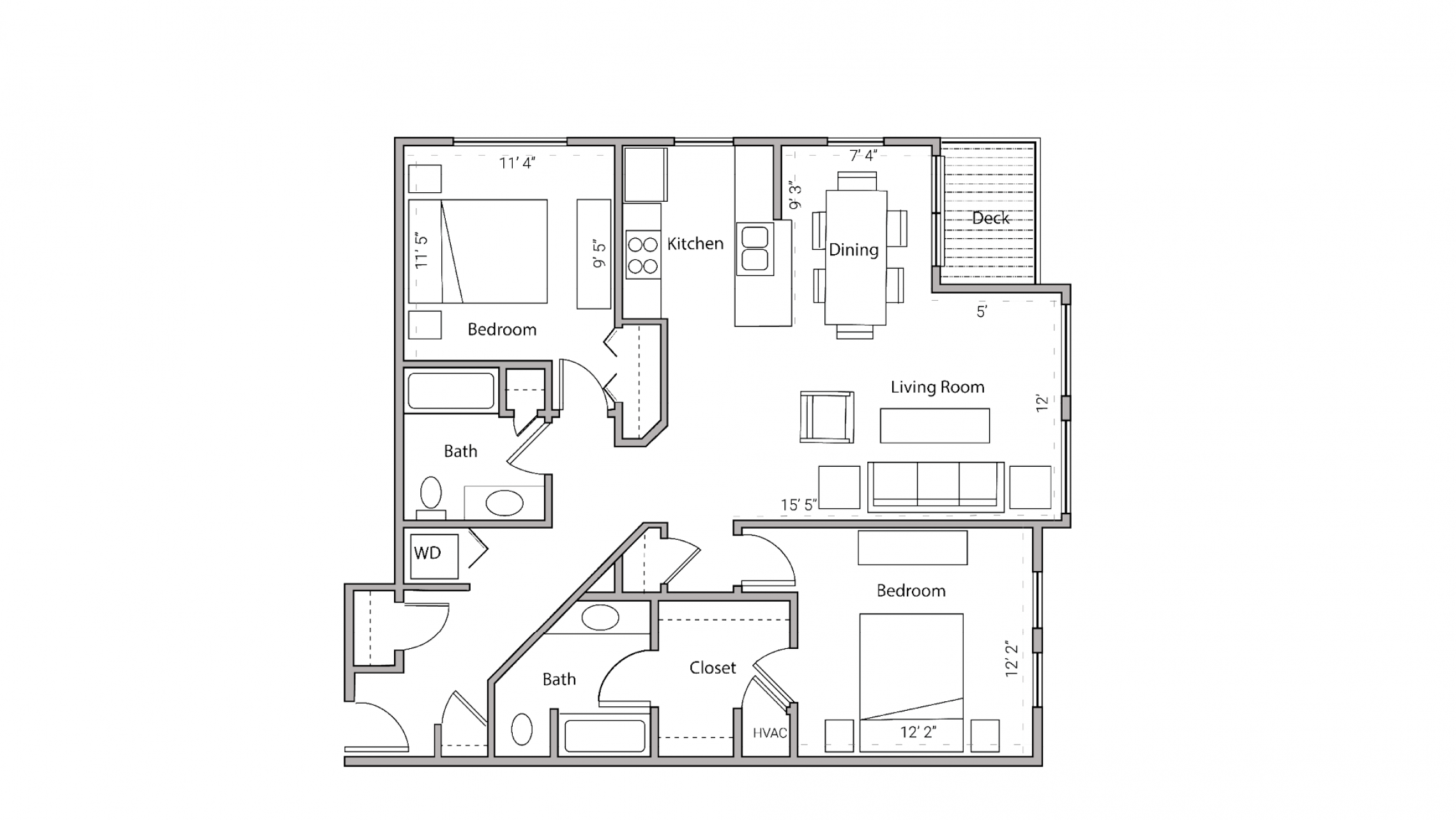 ULI City Place 109 - Two Bedroom, Two Bathroom
