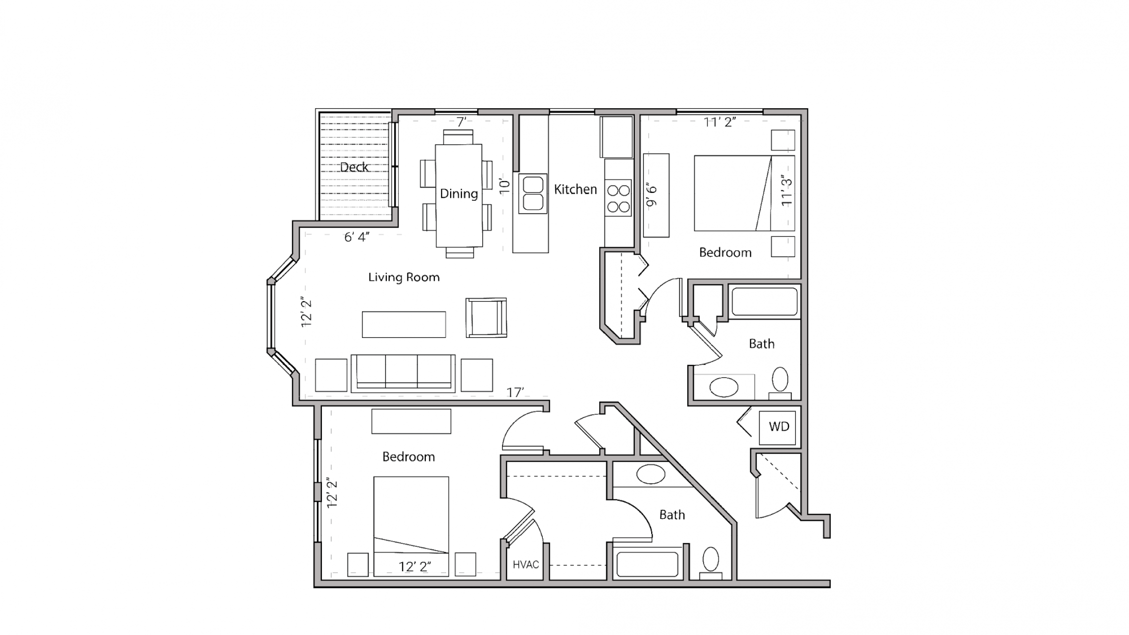 ULI City Place 207 - Two Bedroom, Two Bathroom