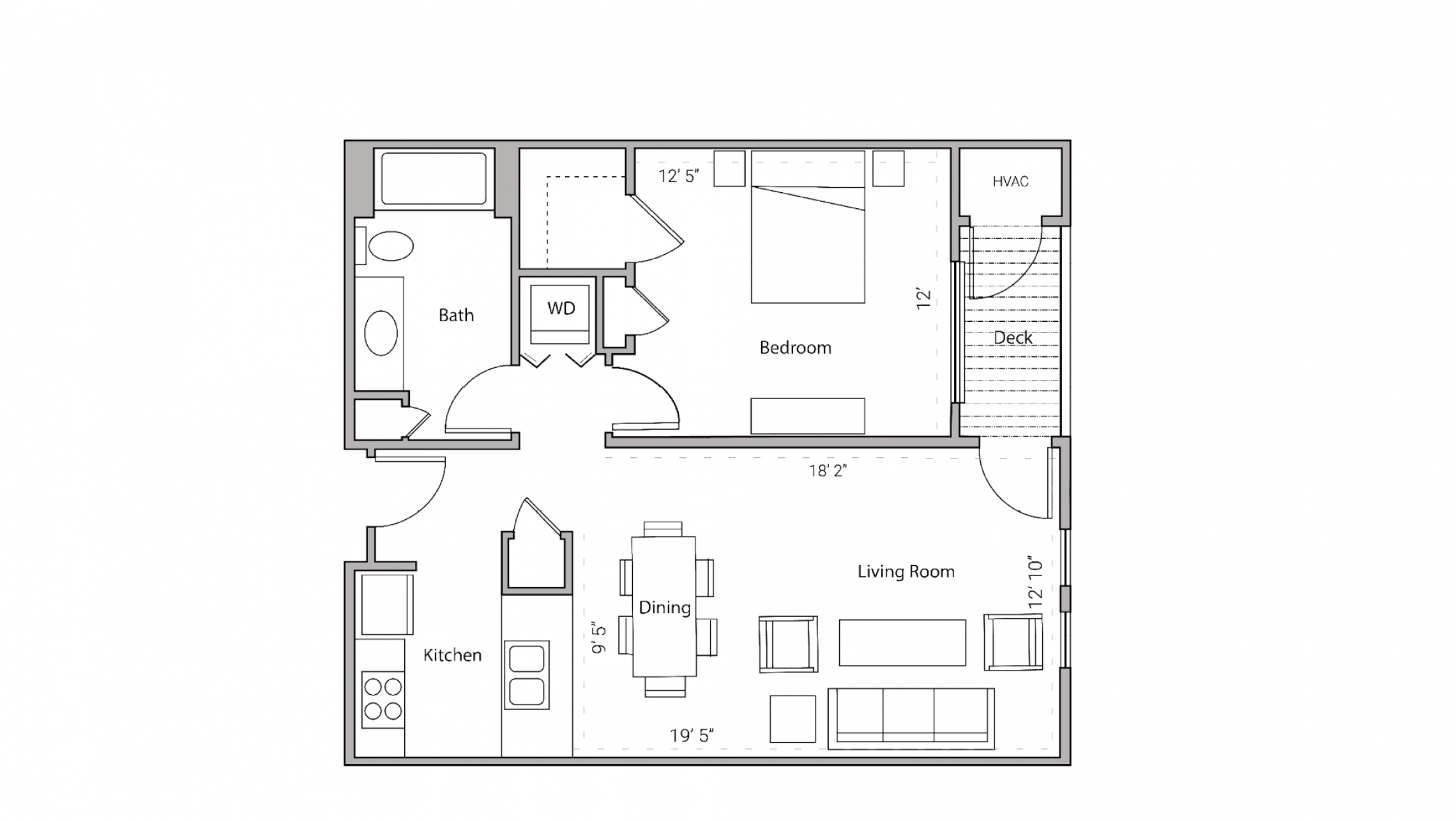 ULI City Place 401 - One Bedroom, One Bathroom