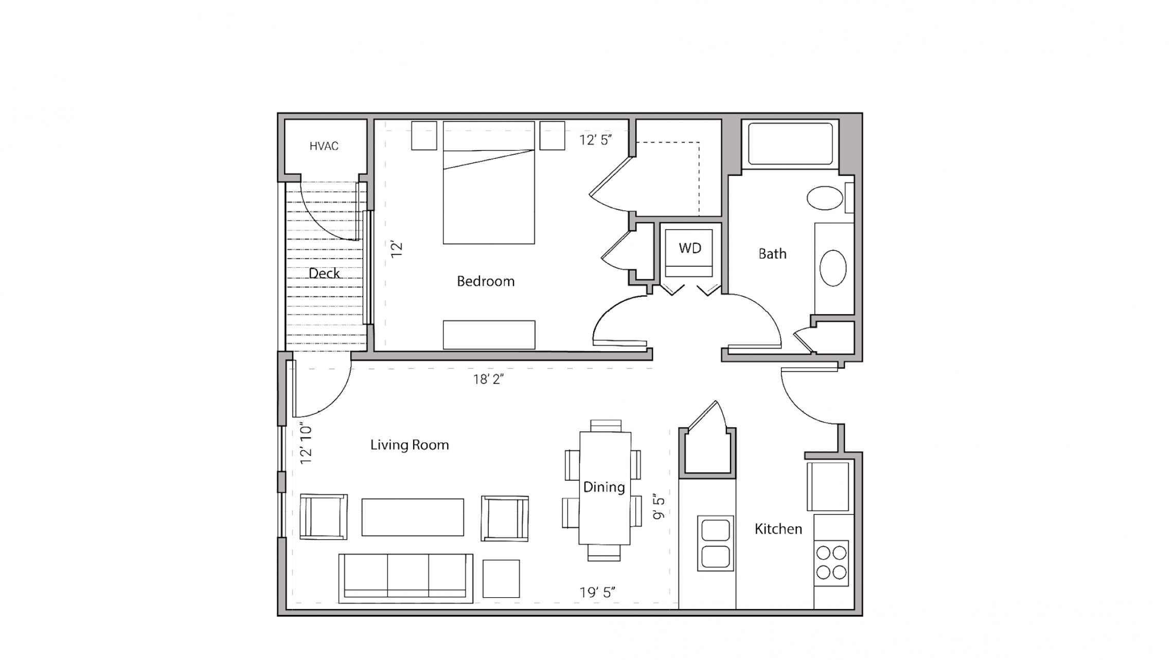 ULI City Place 406 - One Bedroom, One Bathroom