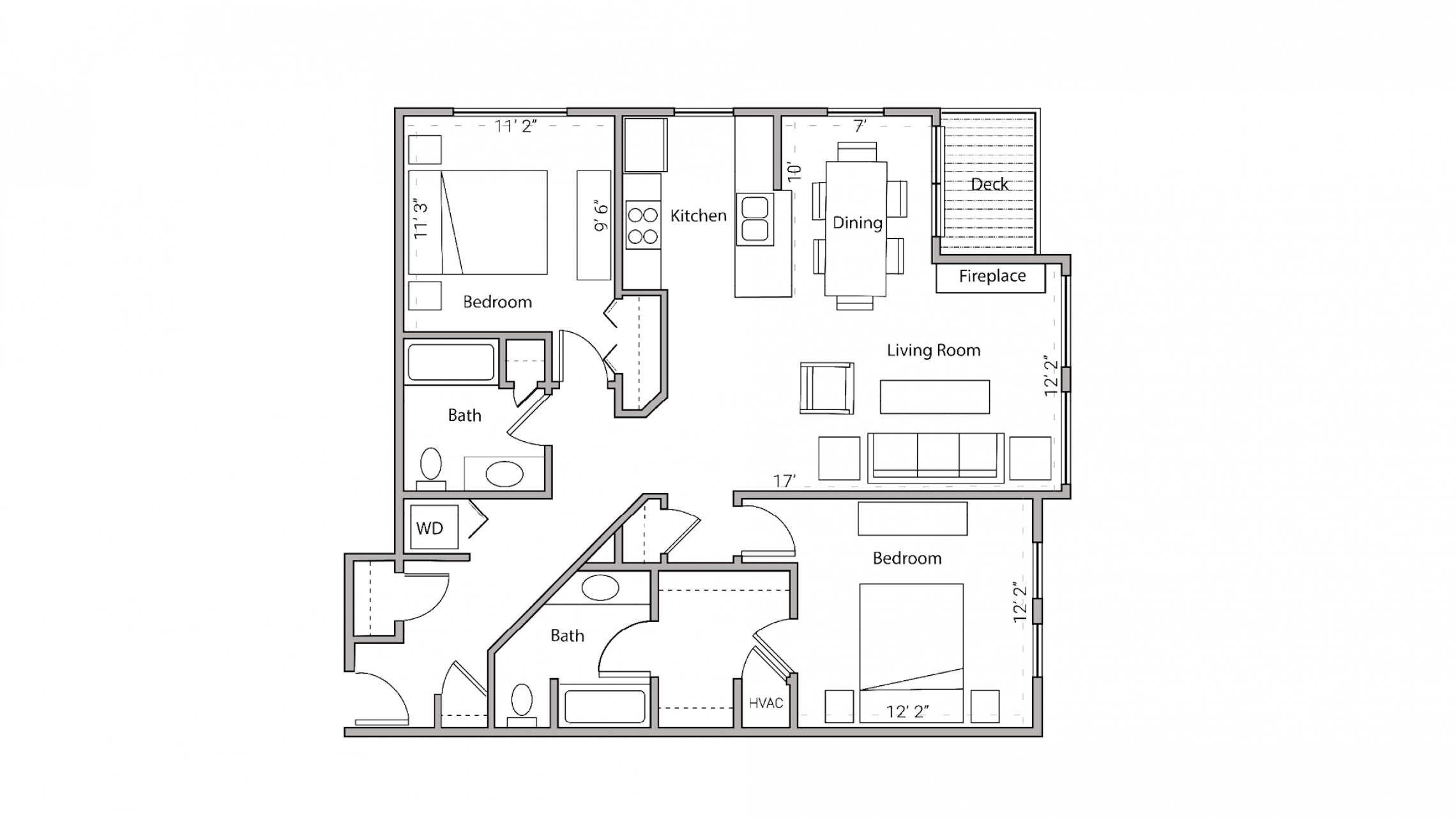 ULI City Place 409 - Two Bedroom, Two Bathroom