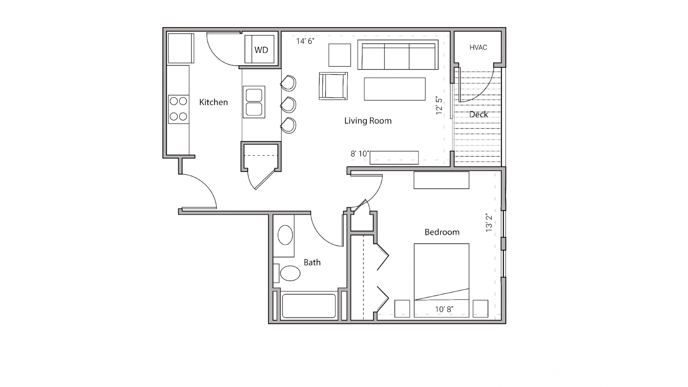 ULI City Place 410 - One Bedroom, One Bathroom