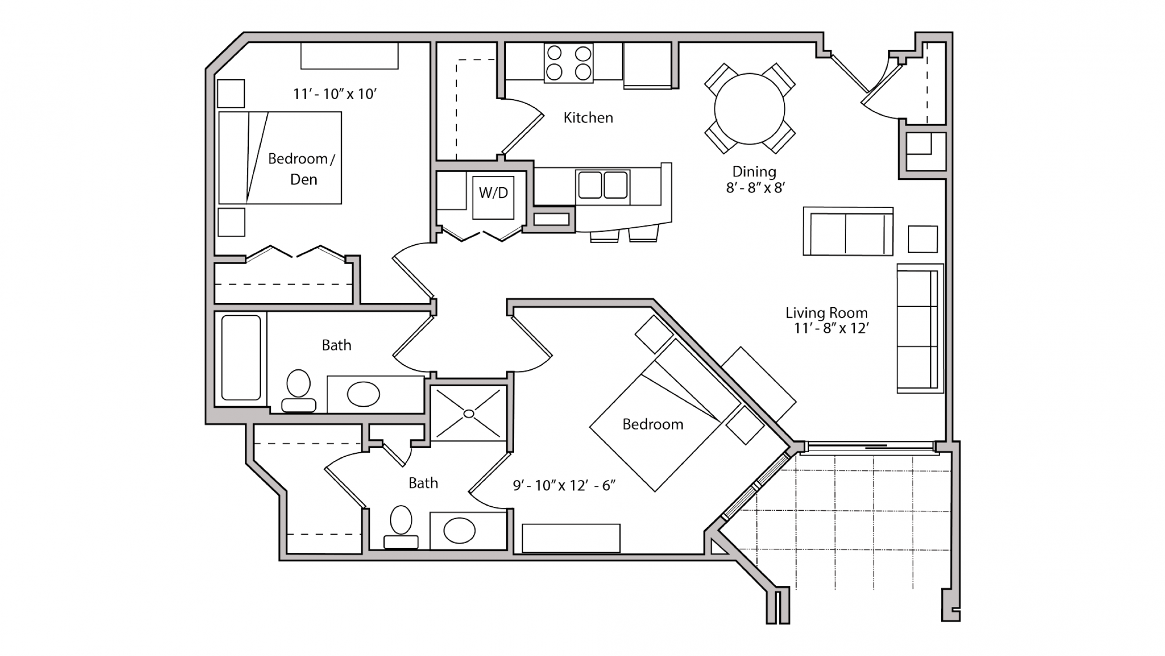 ULI The Depot 1-310 - One Bedroom Plus Den, Two Bathroom