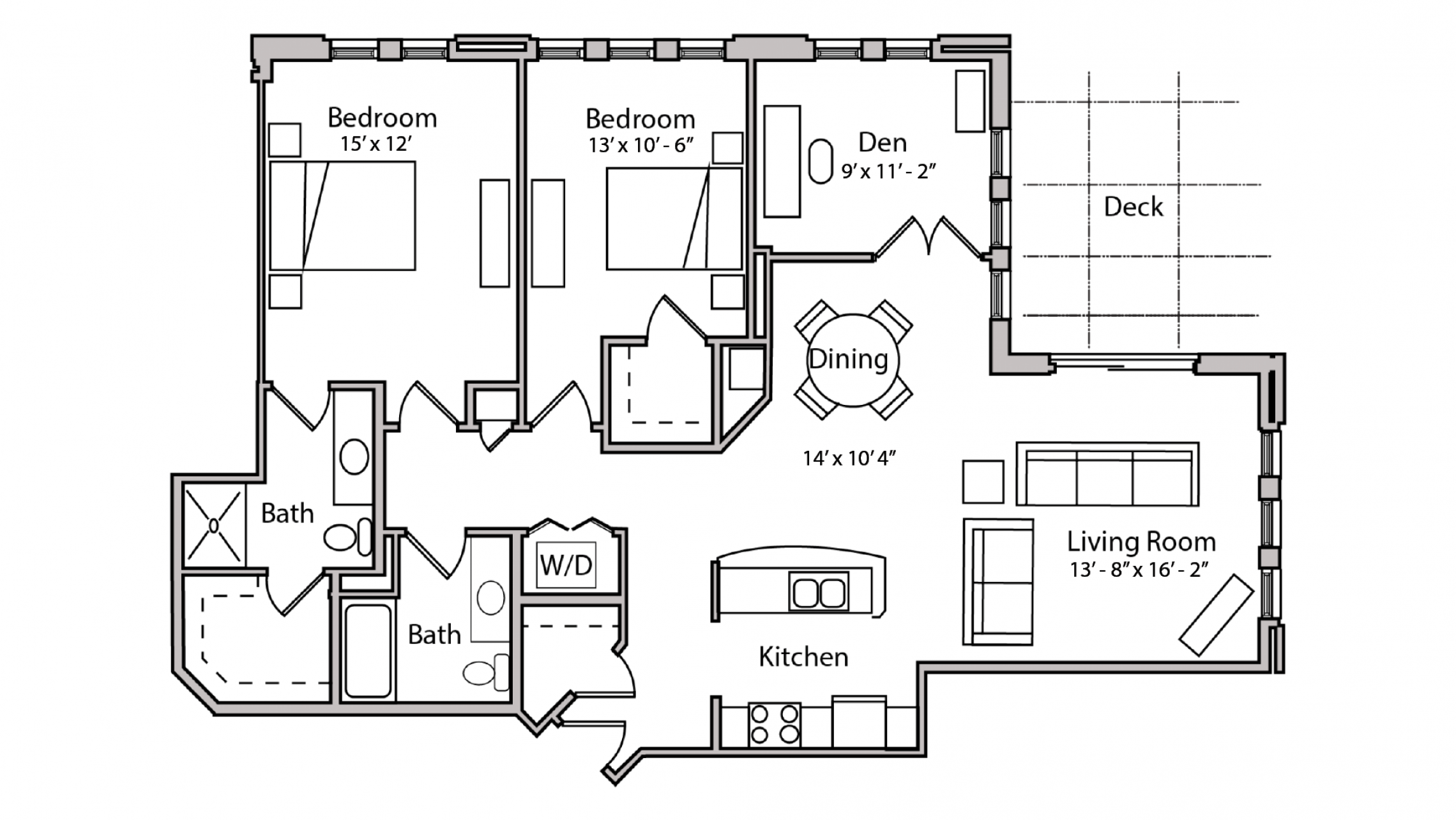 ULI The Depot 1-505 - Two Bedroom Plus Den, Two Bathroom