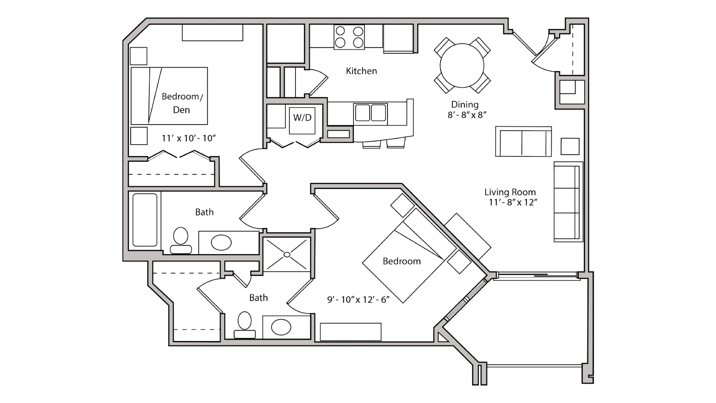 ULI The Depot 1-508 - One Bedroom Plus Den, Two Bathroom