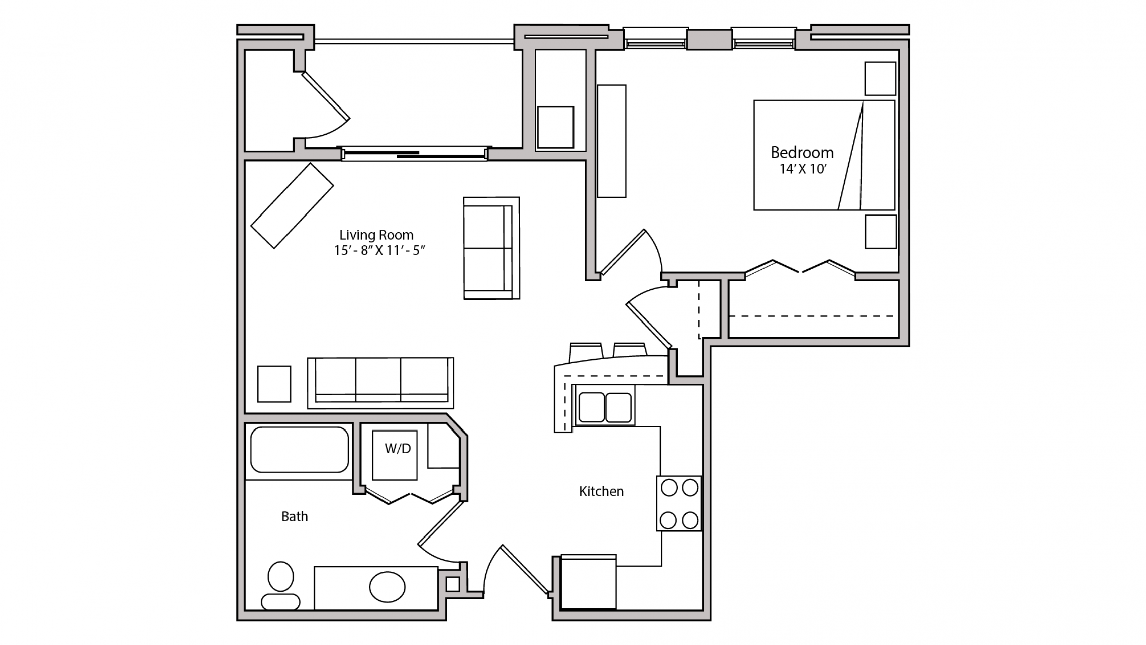 ULI The Depot 2-209 - One Bedroom, One Bathroom