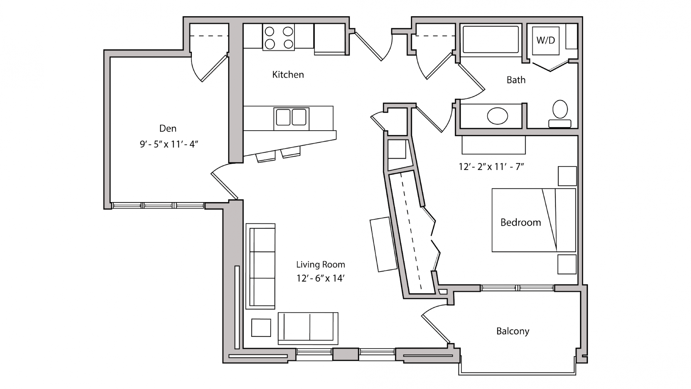 ULI The Depot 2-302 - One Bedroom Plus Den, One Bathroom