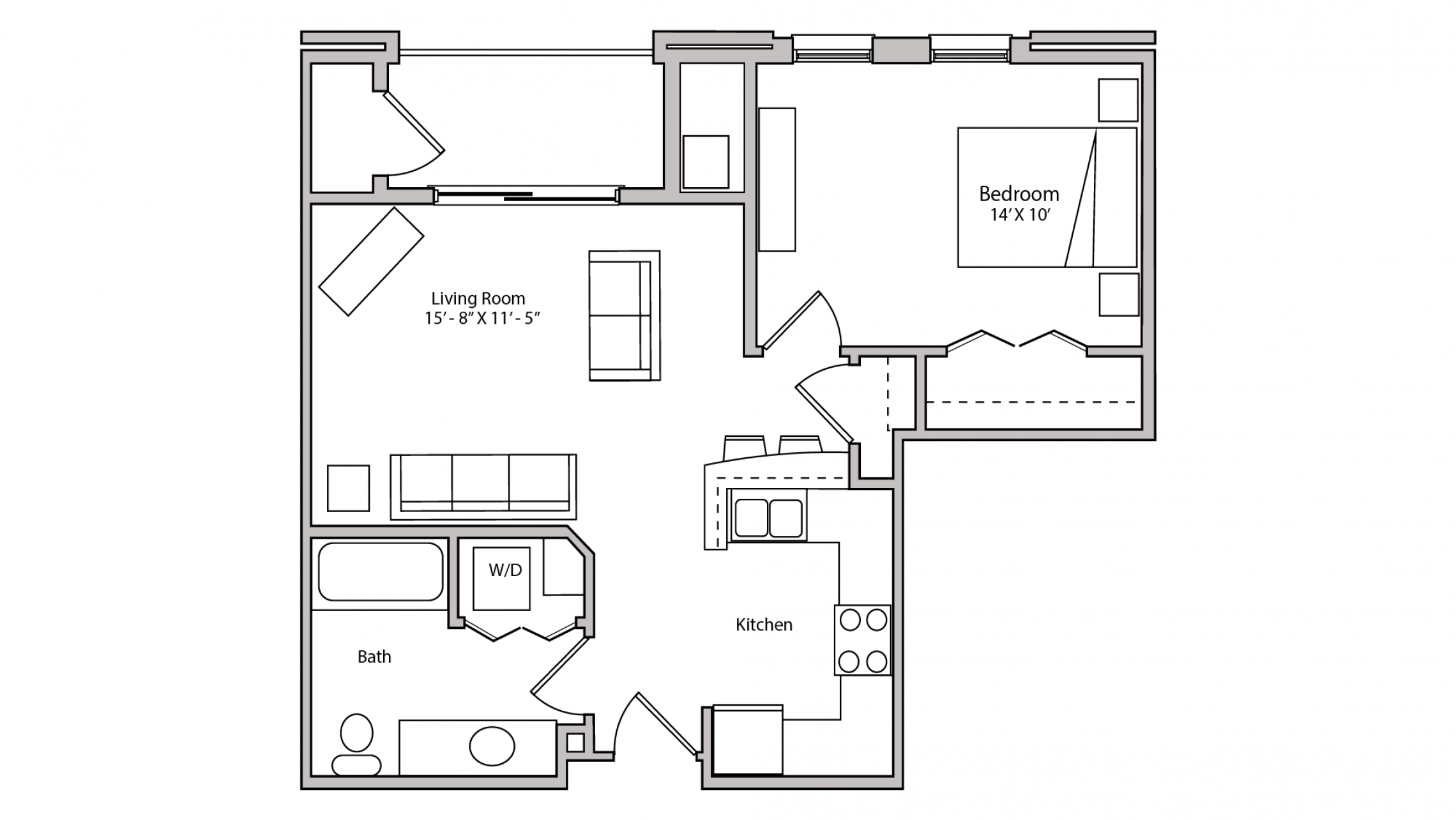 ULI The Depot 2-09 - One Bedroom, One Bathroom