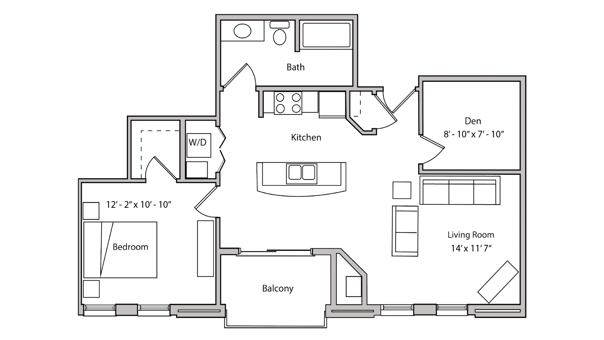 ULI The Depot 2-310 - One Bedroom Plus Den, One Bathroom