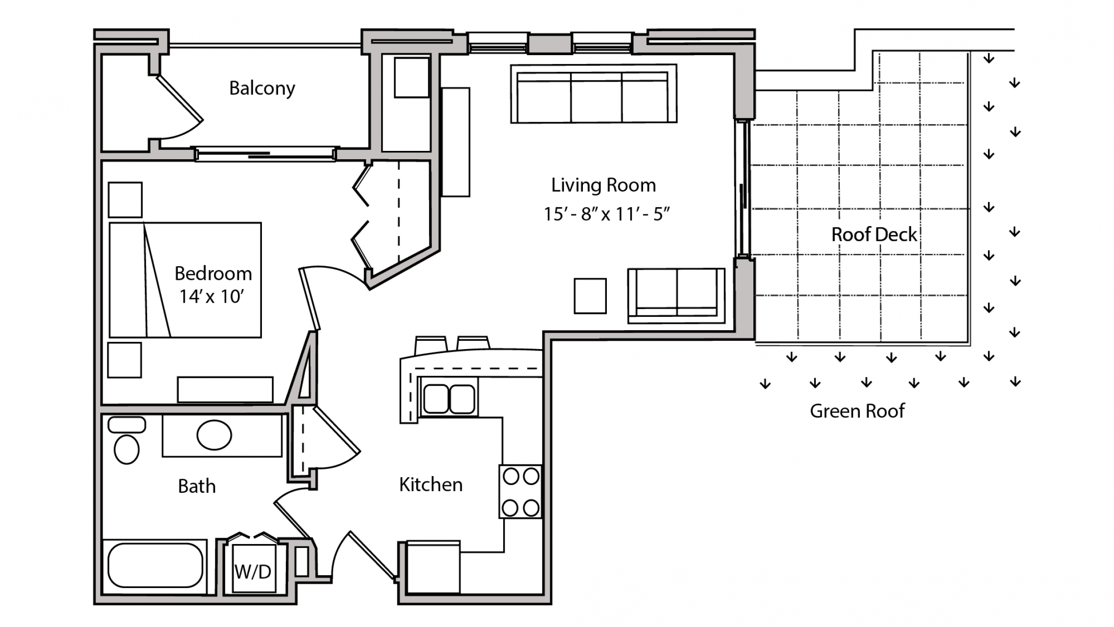 ULI The Depot 2-409 - One Bedroom, One Bathroom