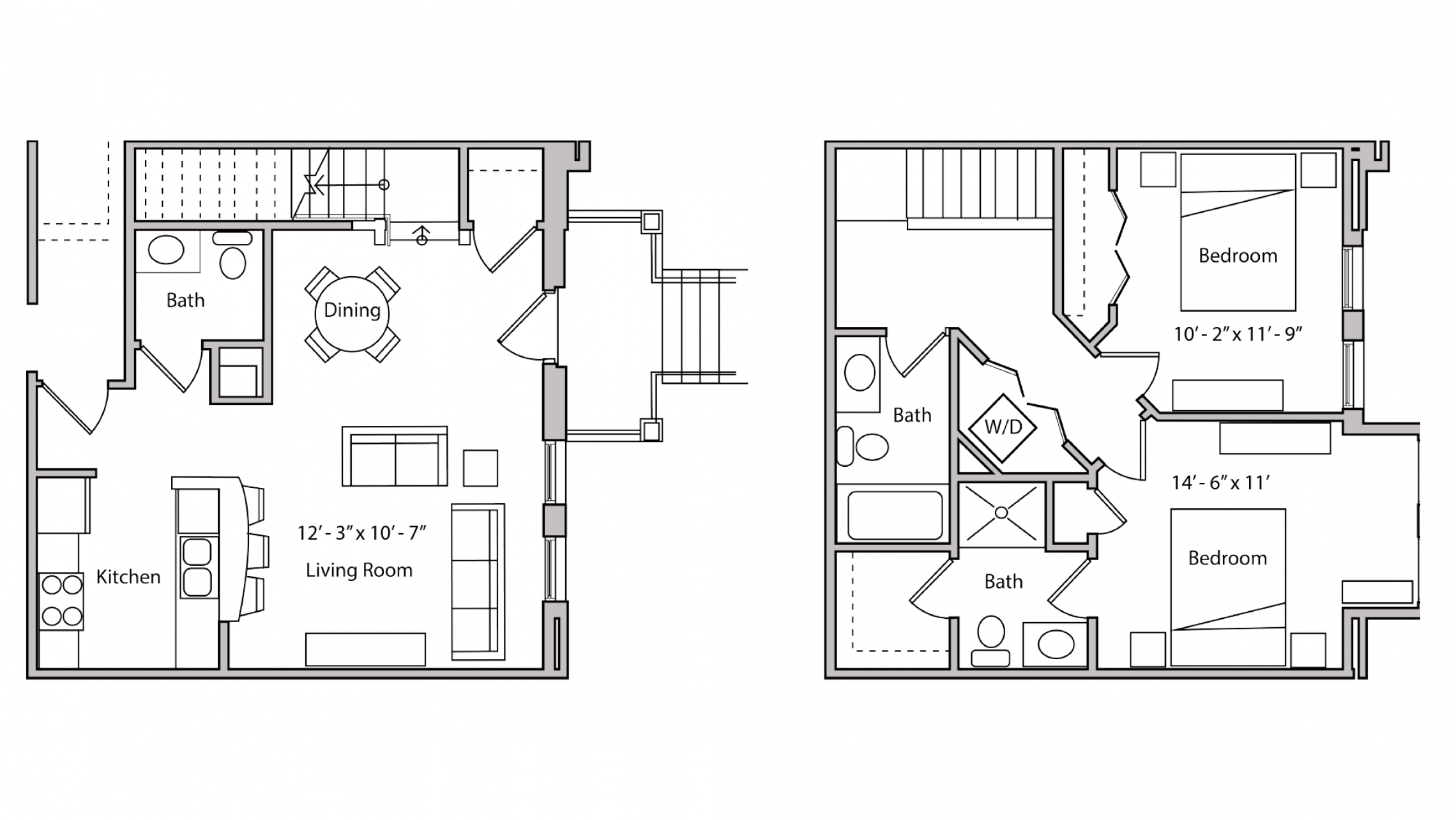 ULI The Depot 3-604 - Two Bedroom, Two and a Half Bathroom