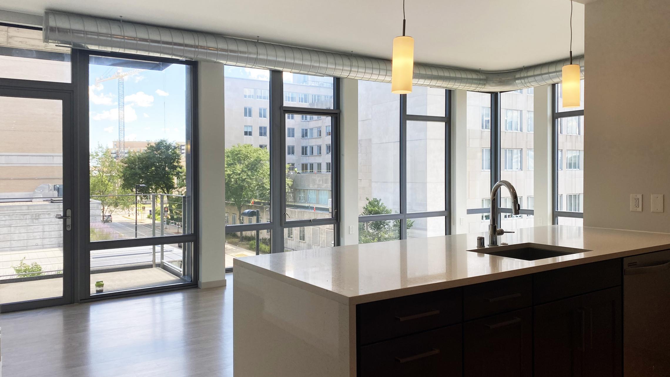 The-Pressman-Apartment-307-Corner-Two-Bedroom-Bathroom-Kitchen-Upscale-Modern-Lifestyle-Capitol-Square-Lake-View-Balcony-Design