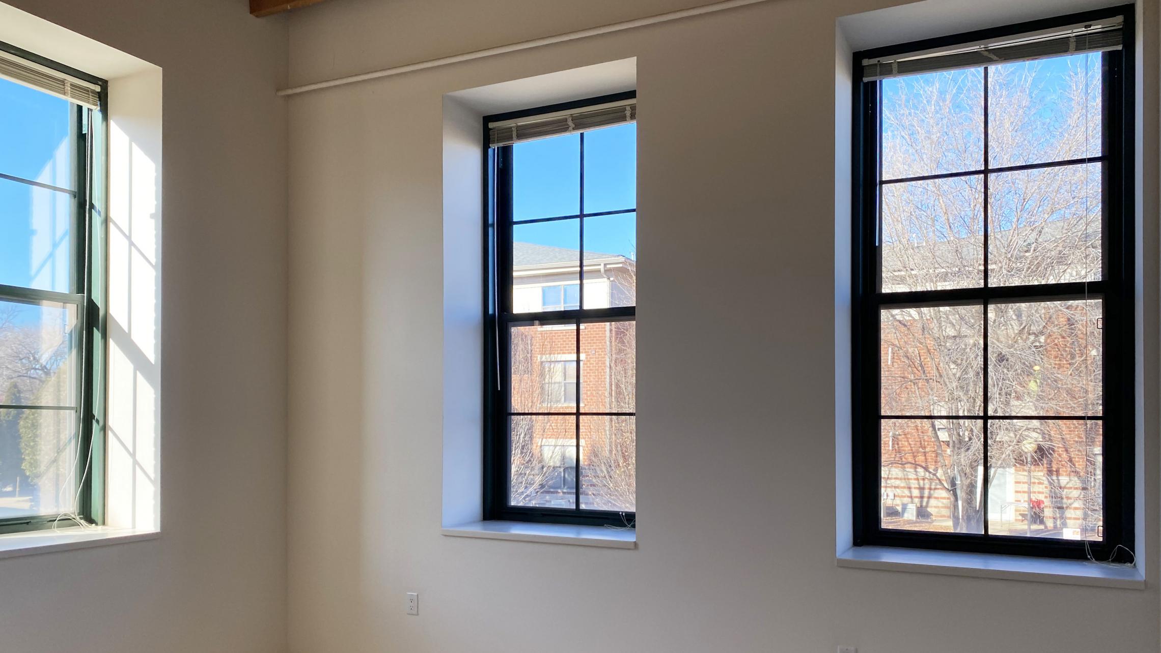 Tobacco-Lofts-at-The-Yards-Apartment-E212-Two-Bedroom-Balcony-Historic-Exposed-Brick-Timber-Beams-Unique-Design-Cats-High-Ceiling-Balcony-Downtown-Madison-Fitness-Lounge-Courtyard-Top-Floor-Vaulted-Ceiling