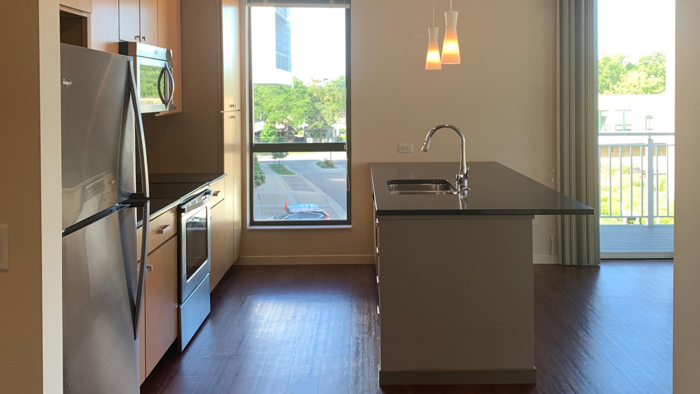 Nine-Line-at-The-Yards-Two-Bedroom-Apartment-214-Corner-Windows-Views-Stunning-Downtown-Madison-Bike-Path-Capitol-Lake-Modern-Upscale-Fitness-Gym-Dogs-Cats-Balcony-Patio