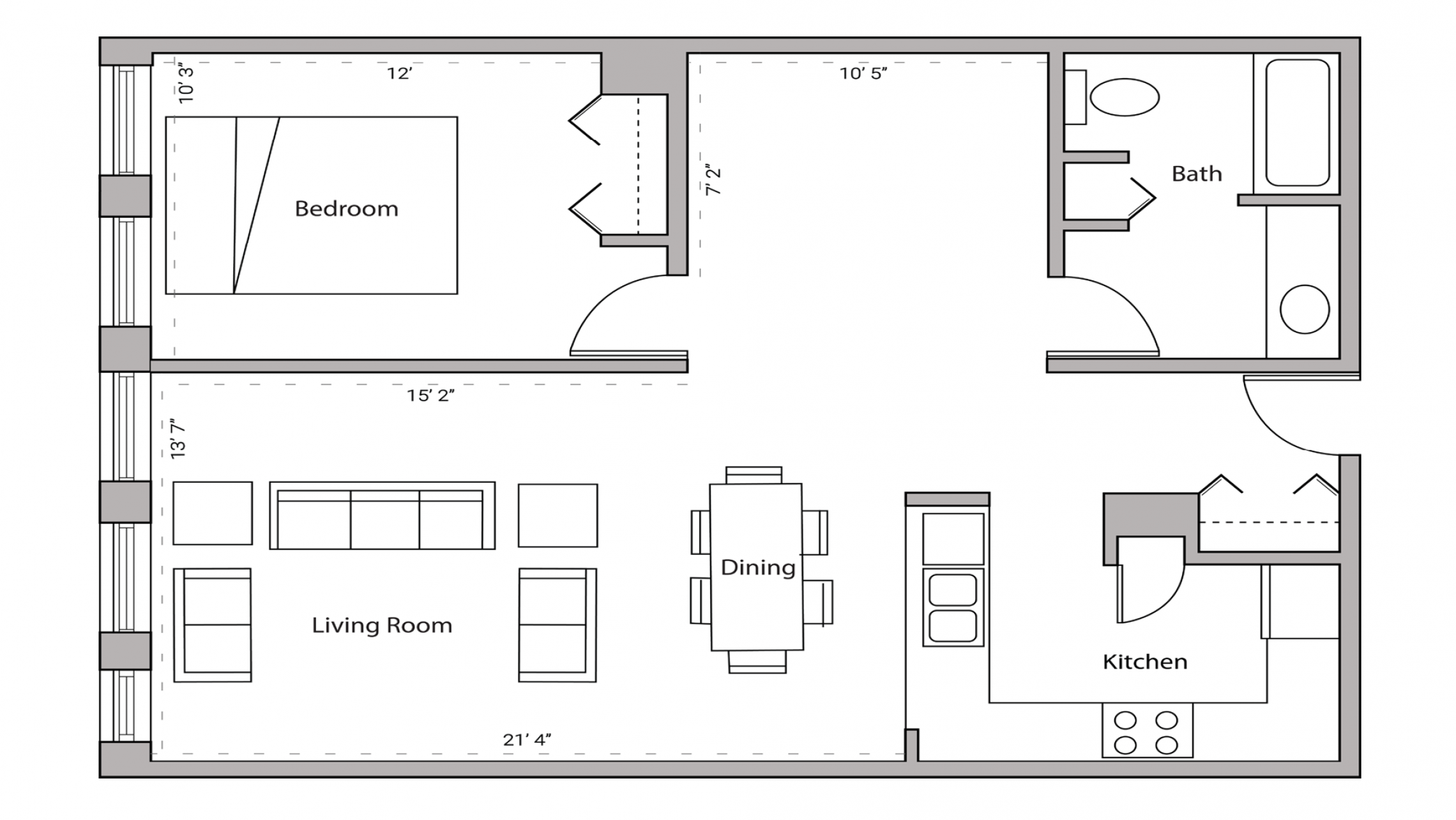 ULI Lincoln School 403 - One Bedroom, One Bathroom